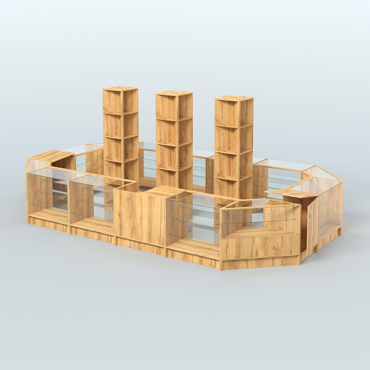 Торговый Островок "Эконом" №21 (15, 87 кв.м) Дуб Золотистый