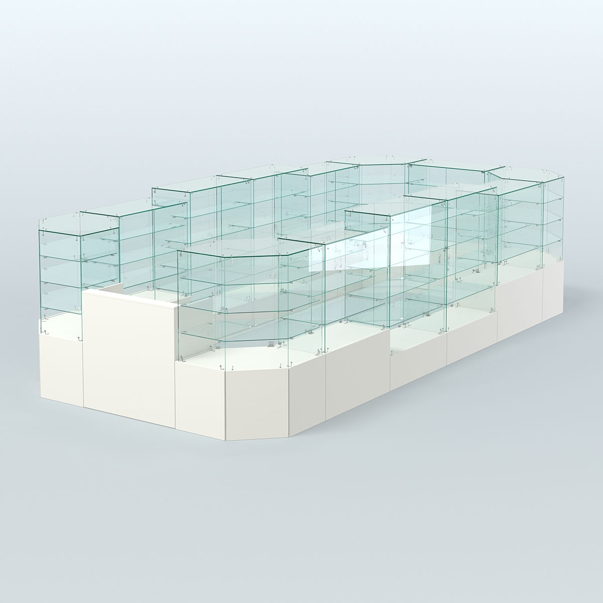 Павильон ИСТРА в центр зала №7а (закрытый) (12, 77 кв.м) Белый