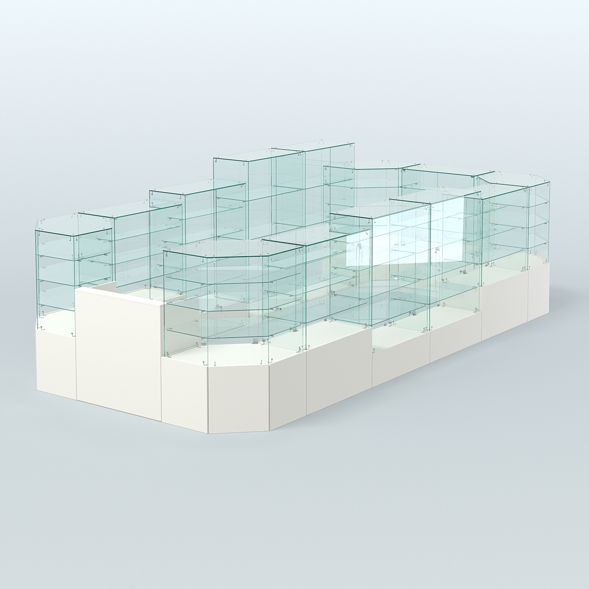 Павильон ИСТРА в центр зала №8а (закрытый) (12, 77 кв.м) Белый