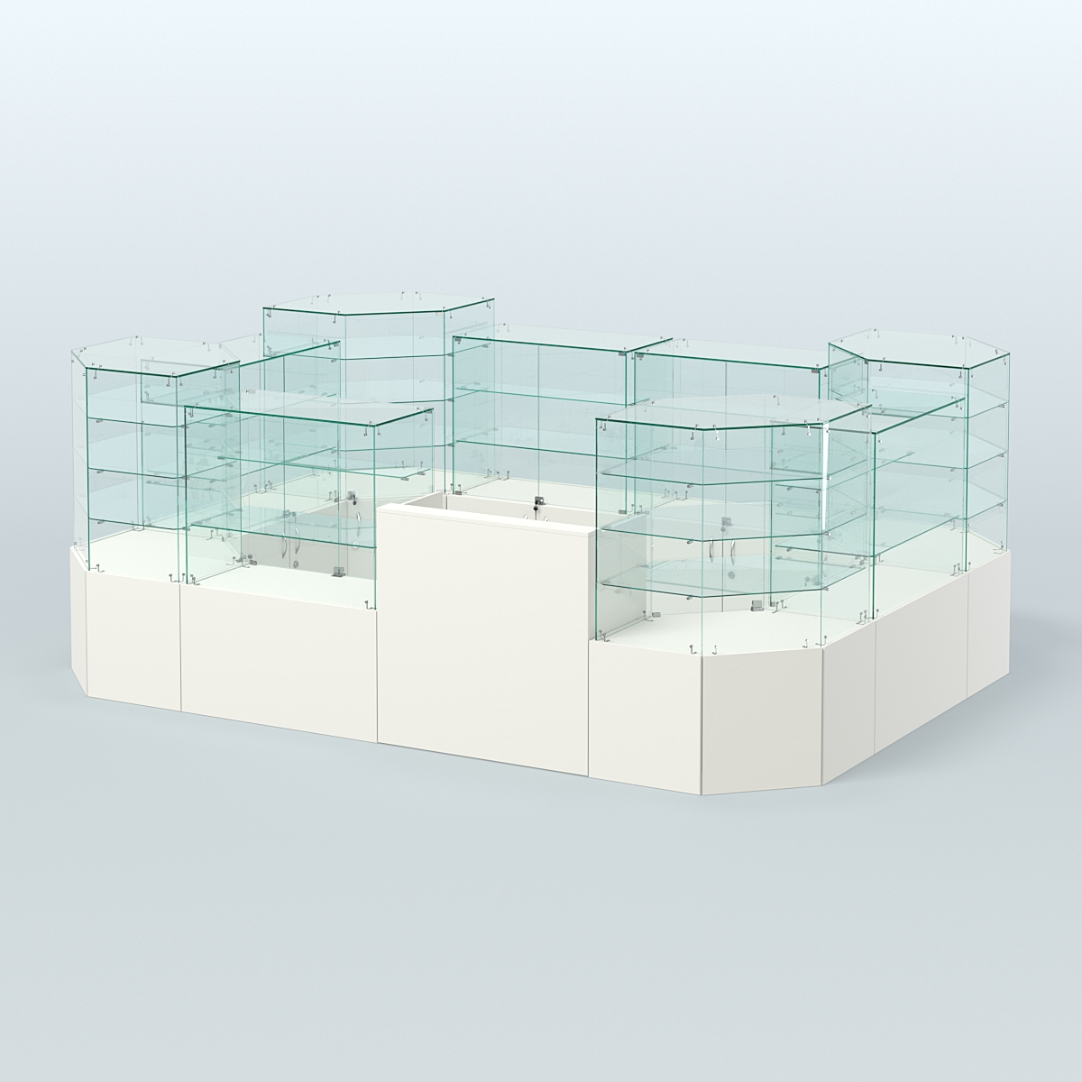 Павильон ИСТРА в центр зала №10а (закрытый) (8, 32 кв.м) Белый