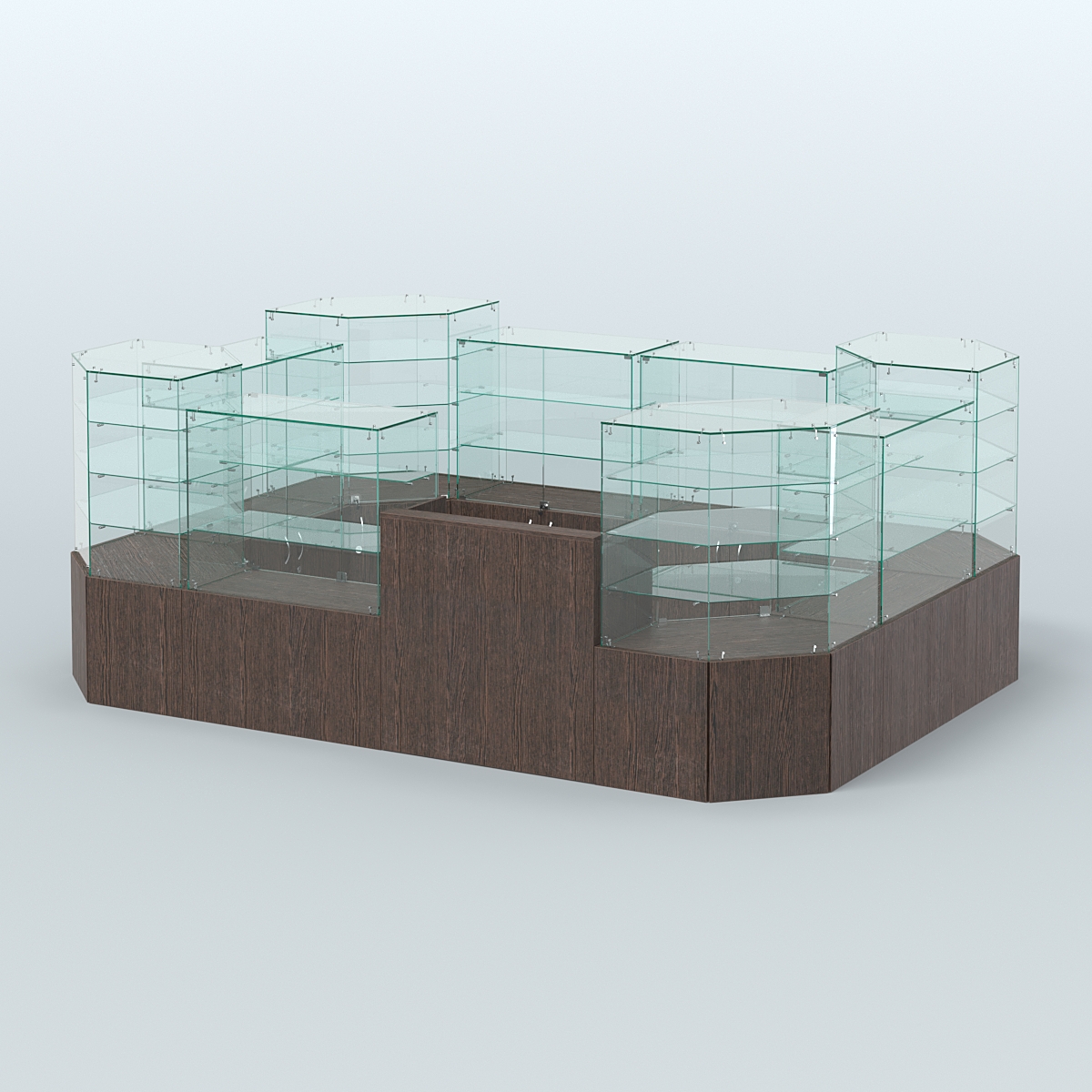 Павильон ИСТРА в центр зала №10а (закрытый) (8, 32 кв.м) Дуб Венге