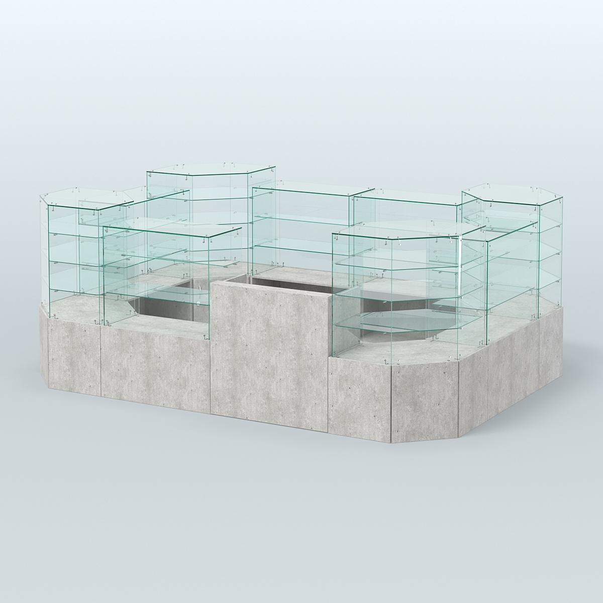 Павильон ИСТРА в центр зала №10 (открытый) (8, 32 кв.м) Метрополитан Грей