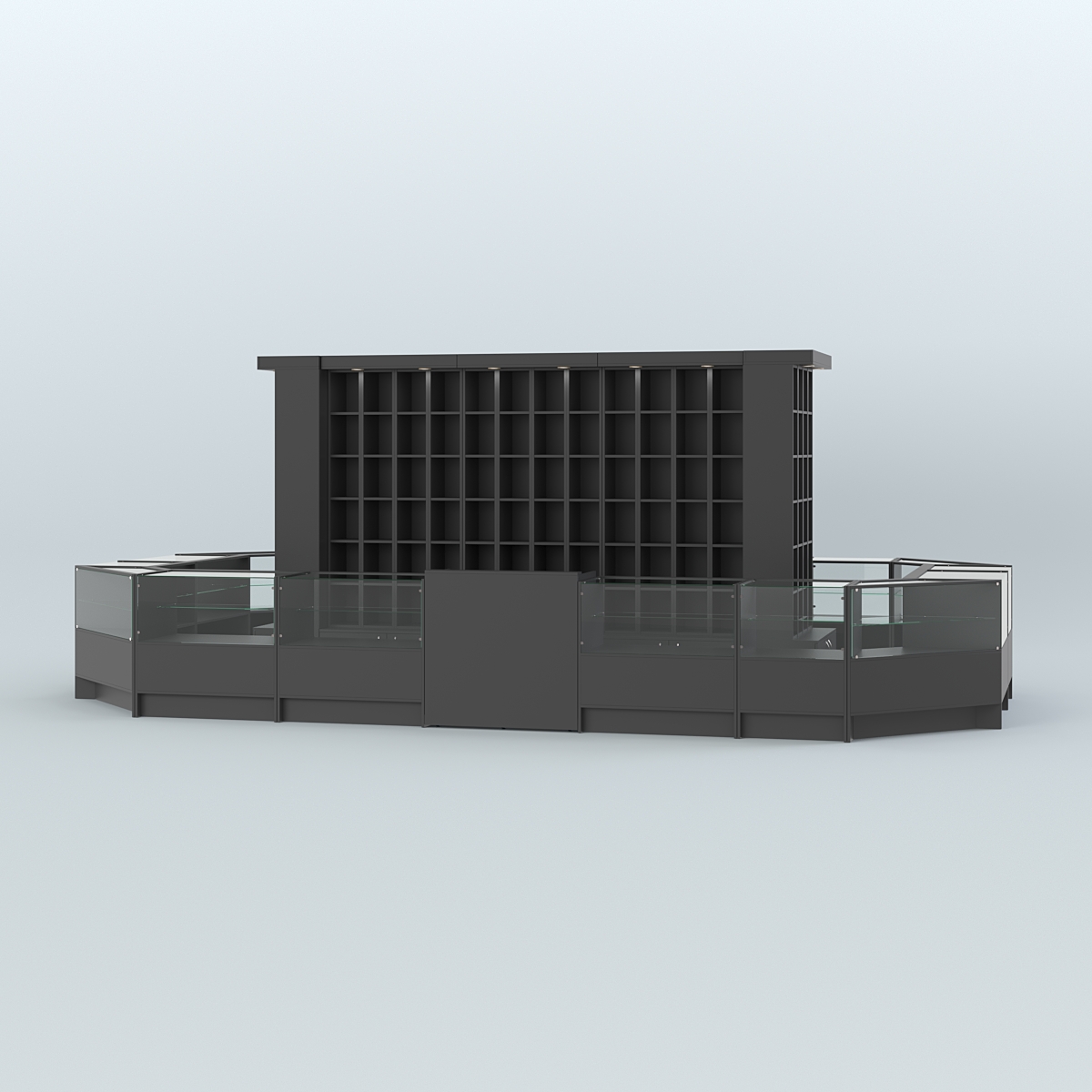 Павильон островной для продажи чая и кофе №7 Черный