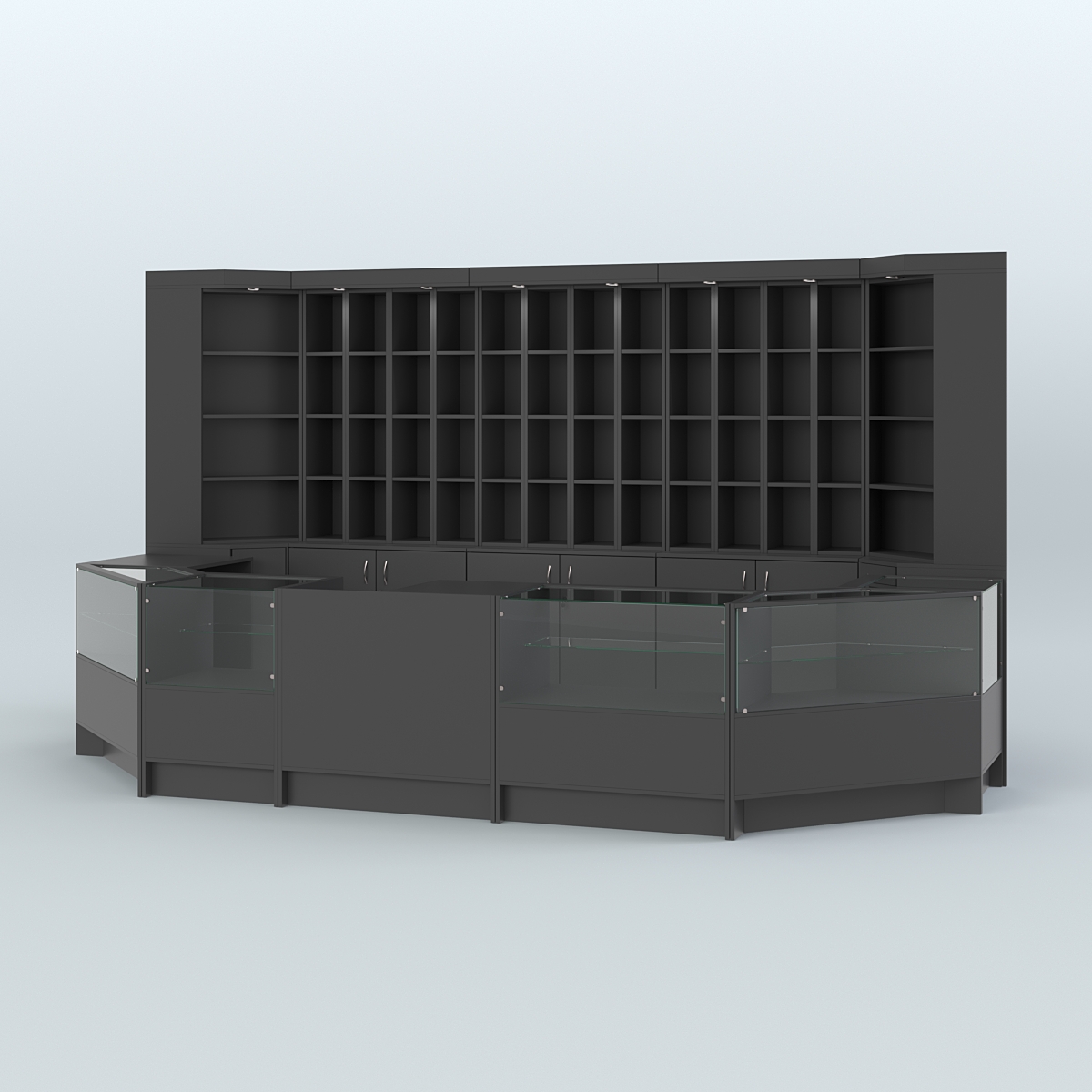 Павильон в торговый центр для продажи чая и кофе №8 Черный