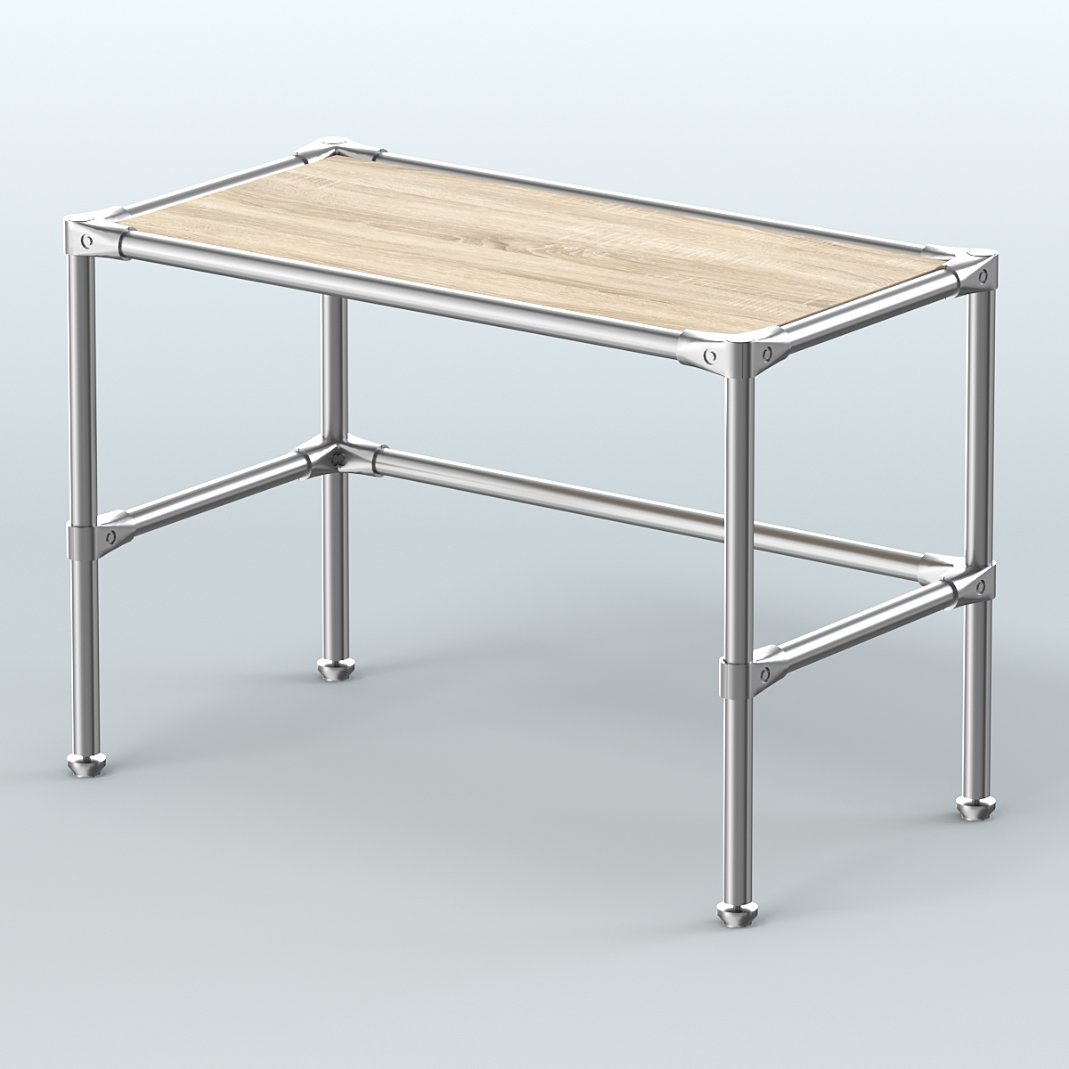 Стол малый D-41 с полкой ДСП 16мм Дуб сонома