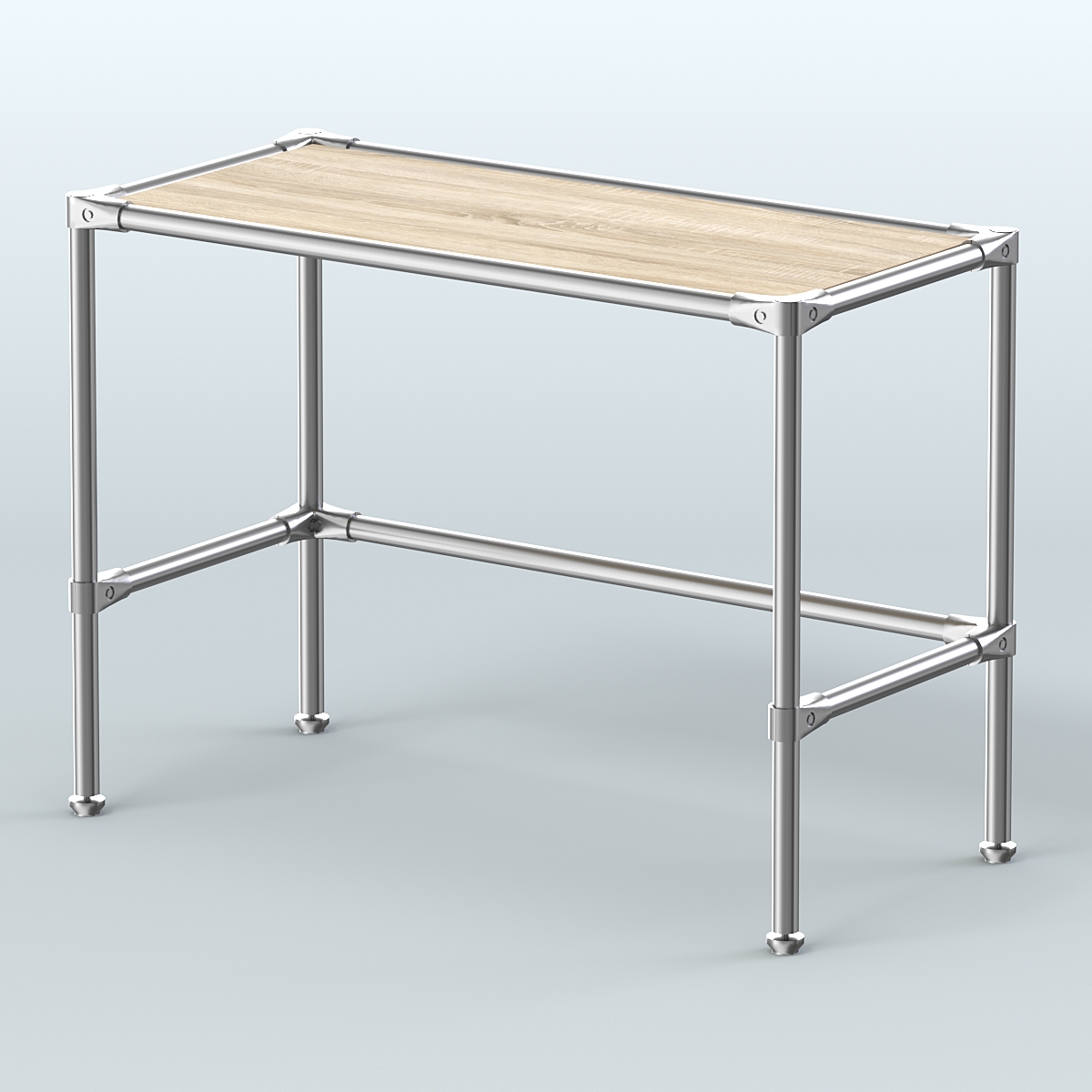 Стол средний D-42 с полкой ДСП 16мм Дуб сонома