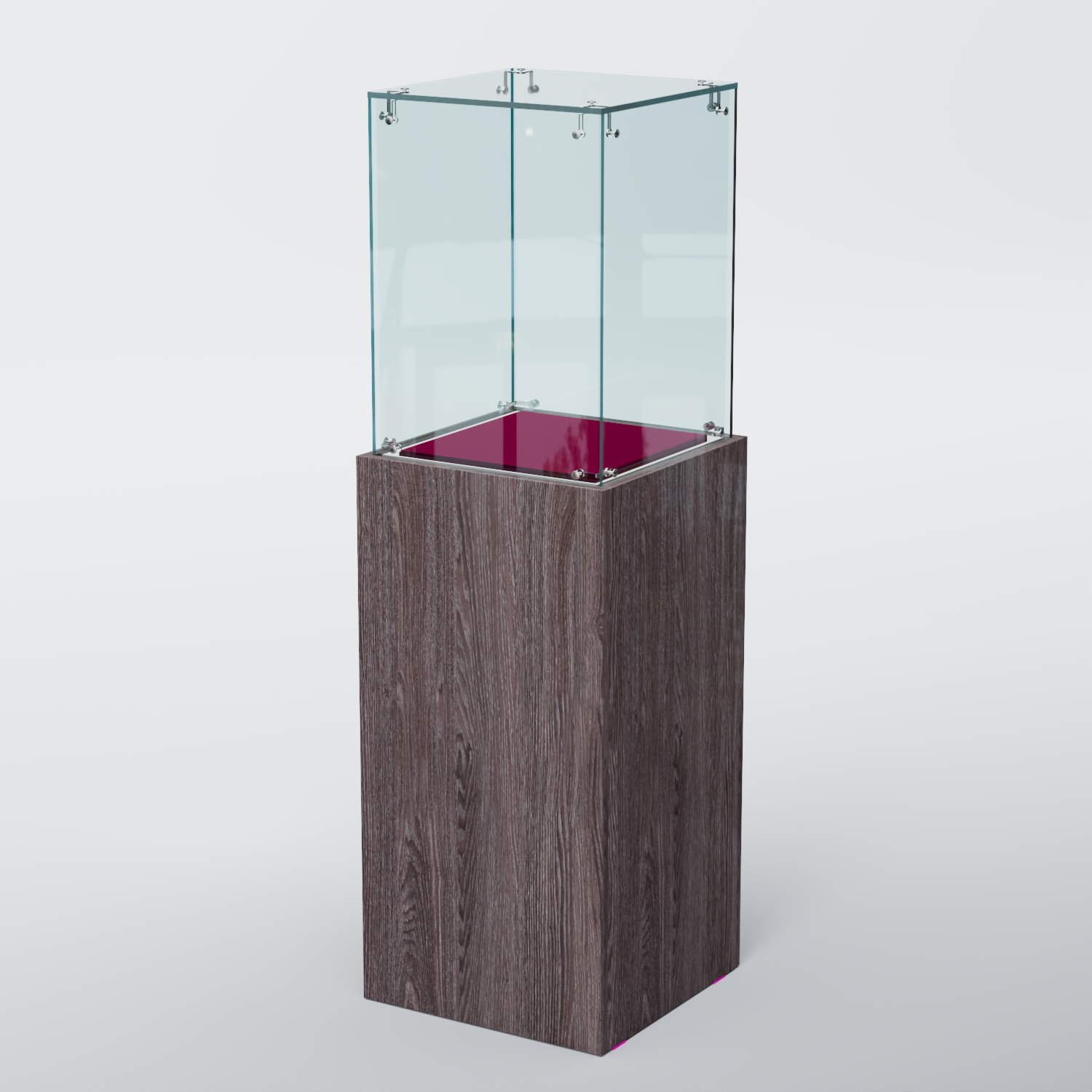 Витрина для музеев "Коллекция" №5 с подсветкой Ясень Анкор темный