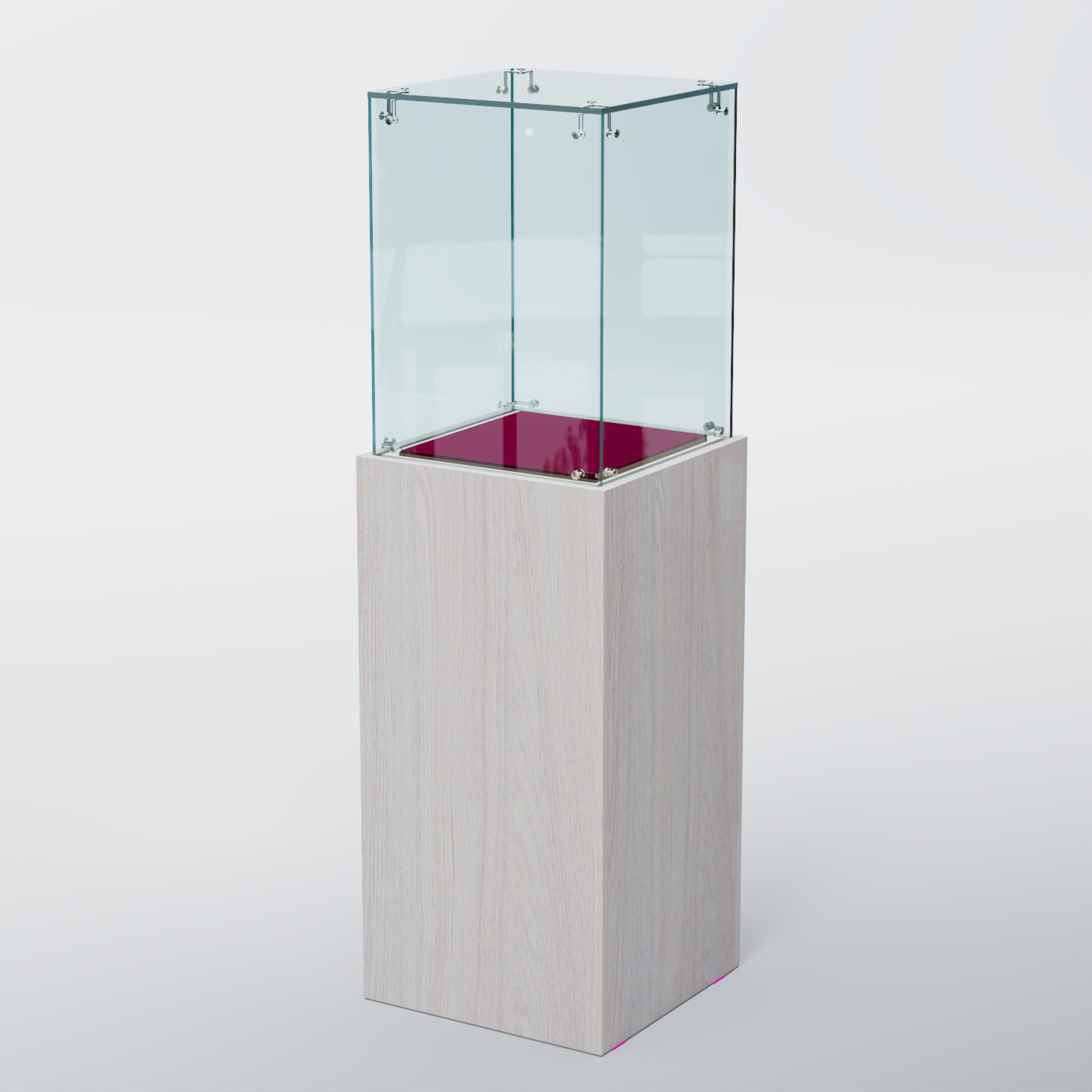 Витрина для музеев "Коллекция" №5 с подсветкой Ясень Анкор светлый