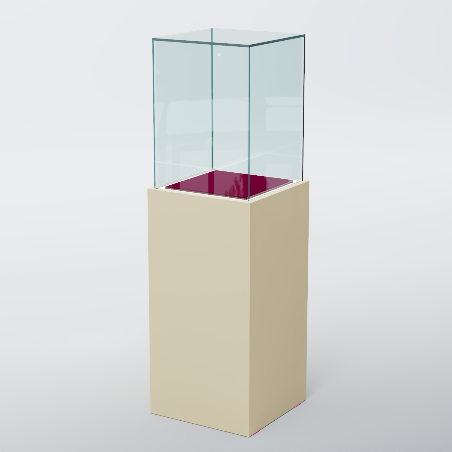 Витрина для музеев "Коллекция" №5А с подсветкой Крем Вайс