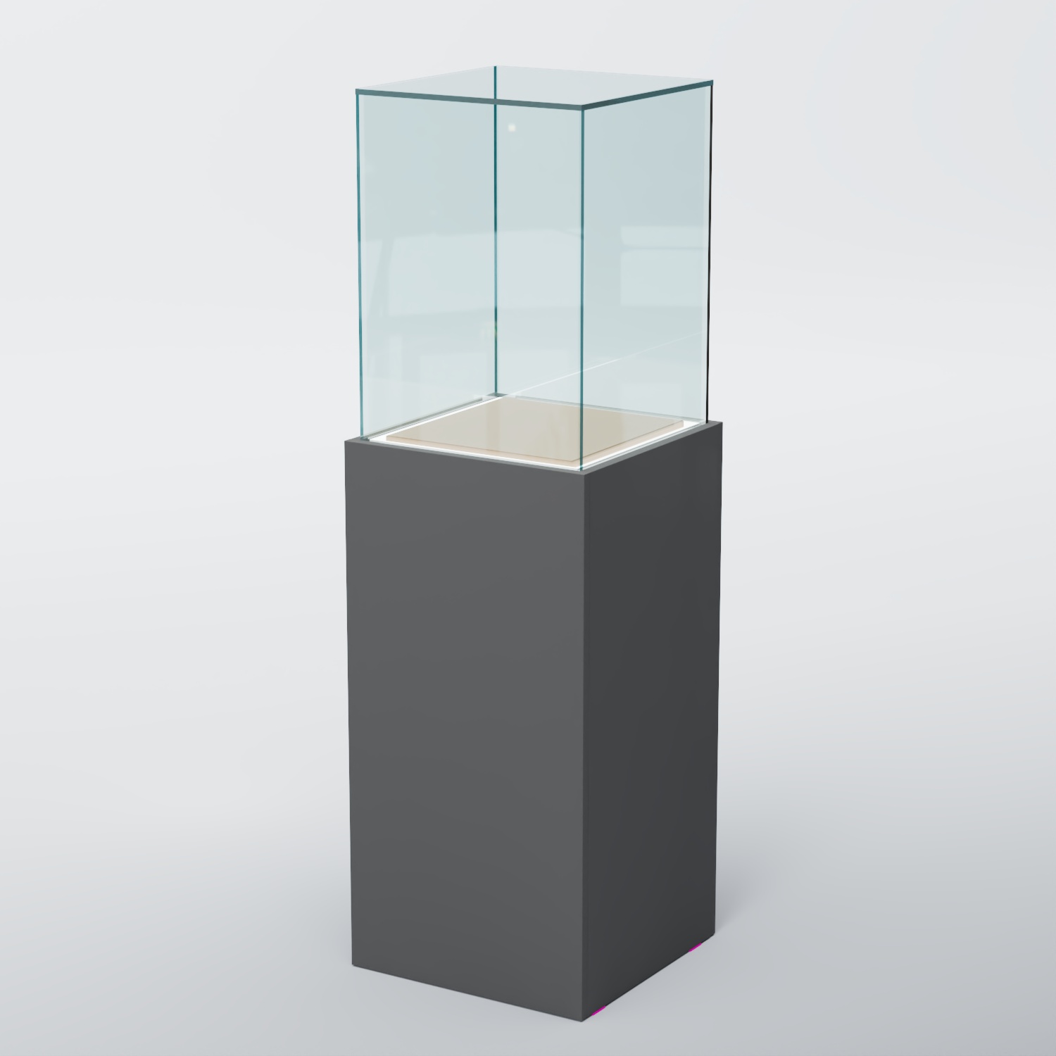 Витрина для музеев "Коллекция" №5А с подсветкой Темно-Серый