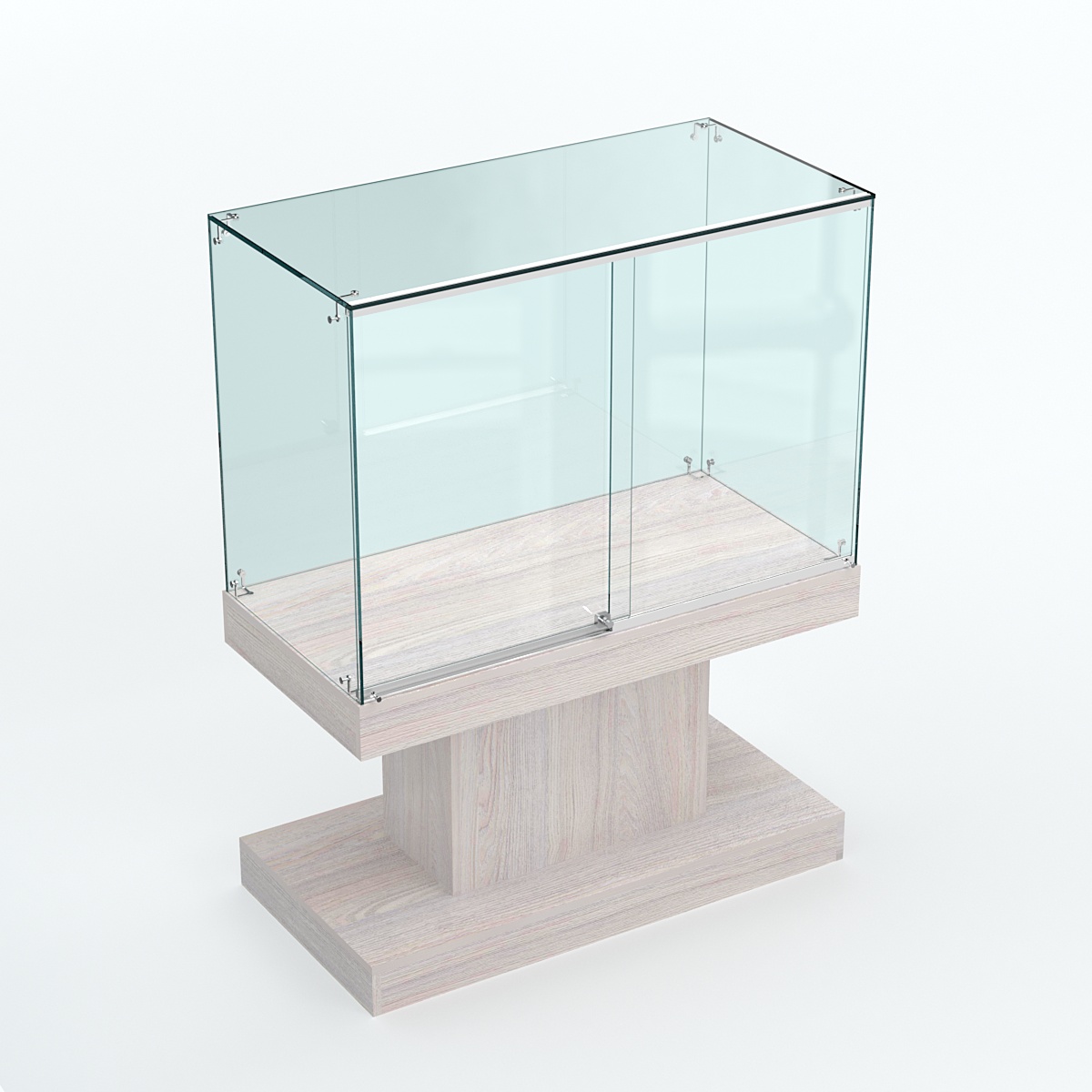 Островной прилавок №3 Ясень Анкор светлый