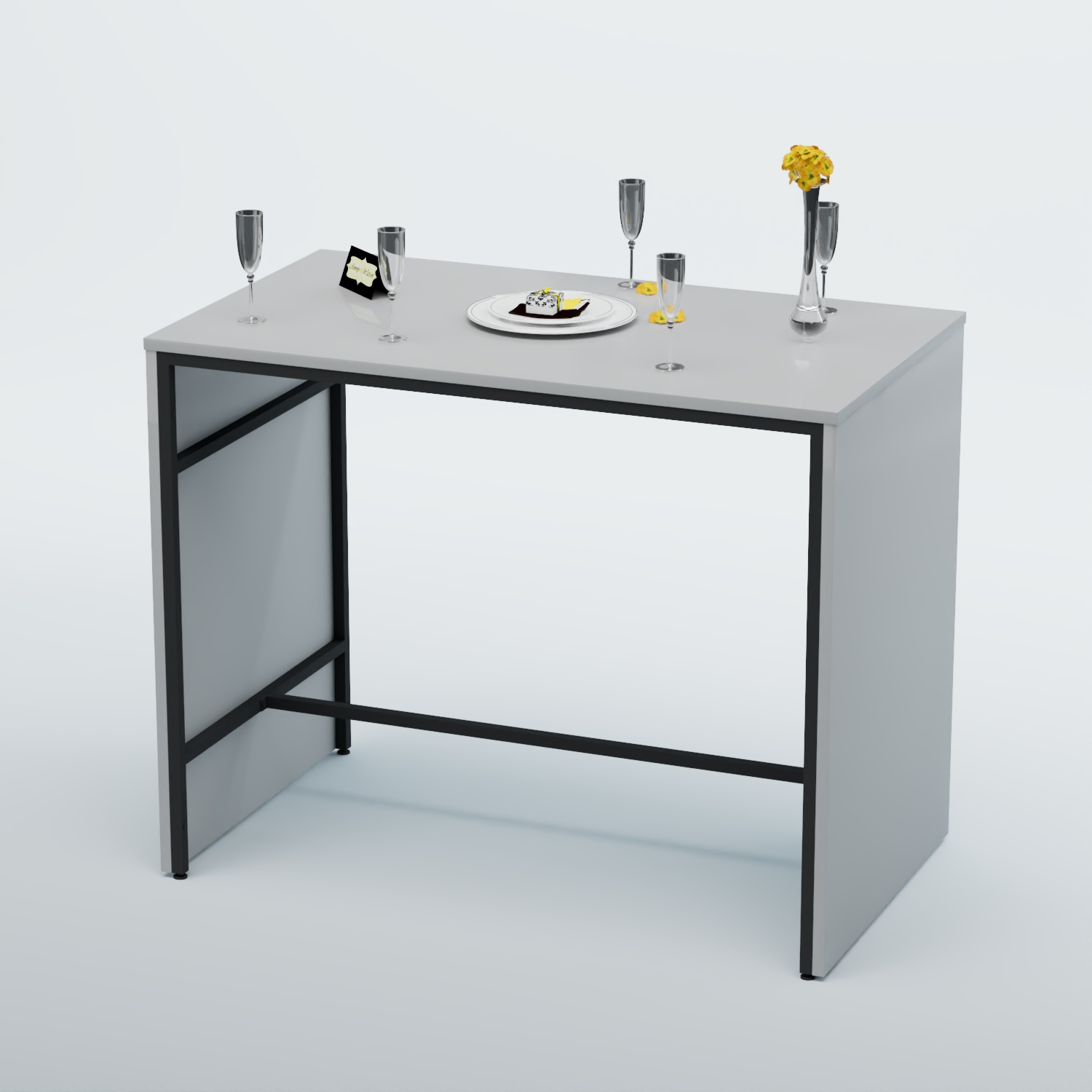 Барный стол "Кофе-брейк" №3 Серый