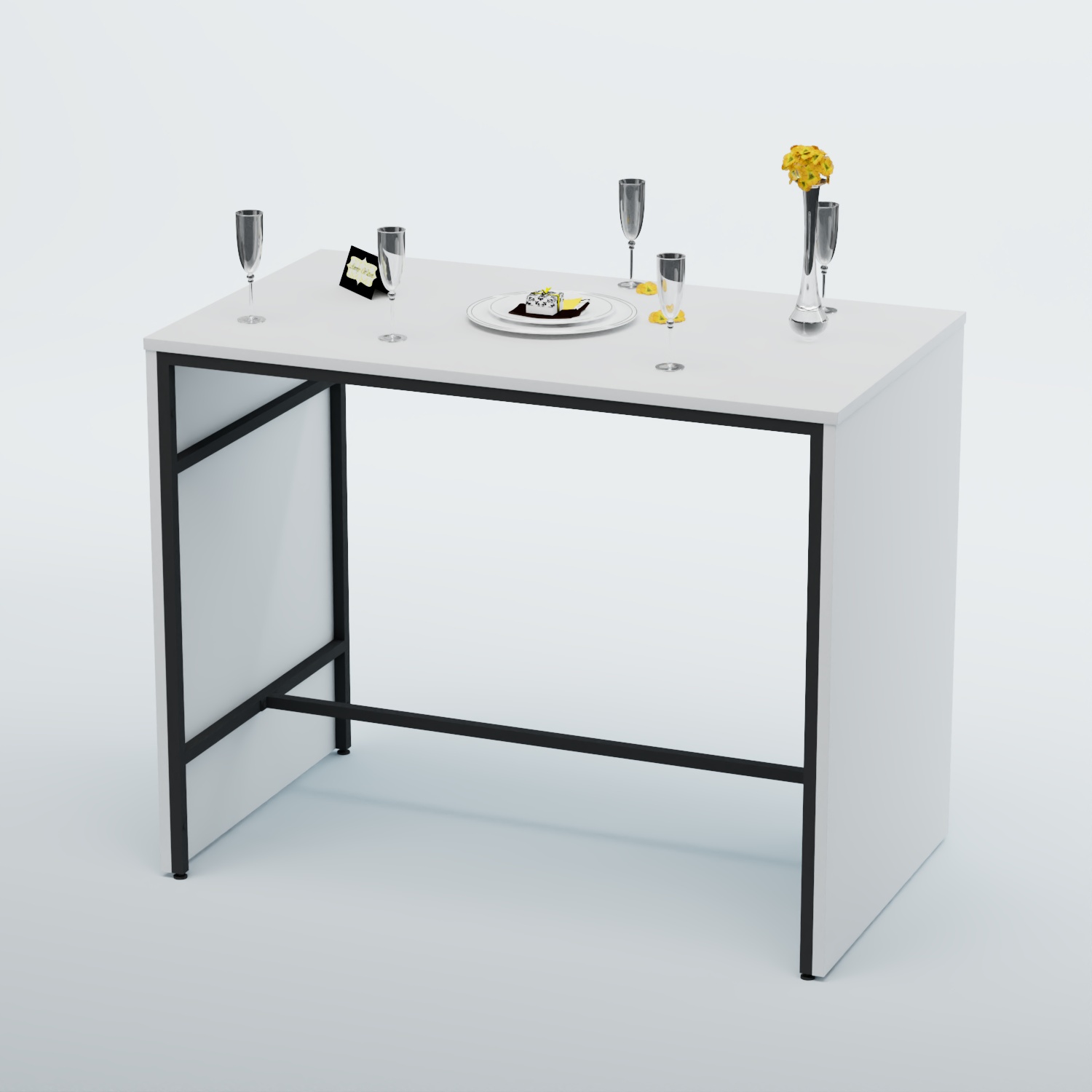 Барный стол "Кофе-брейк" №3 Белый