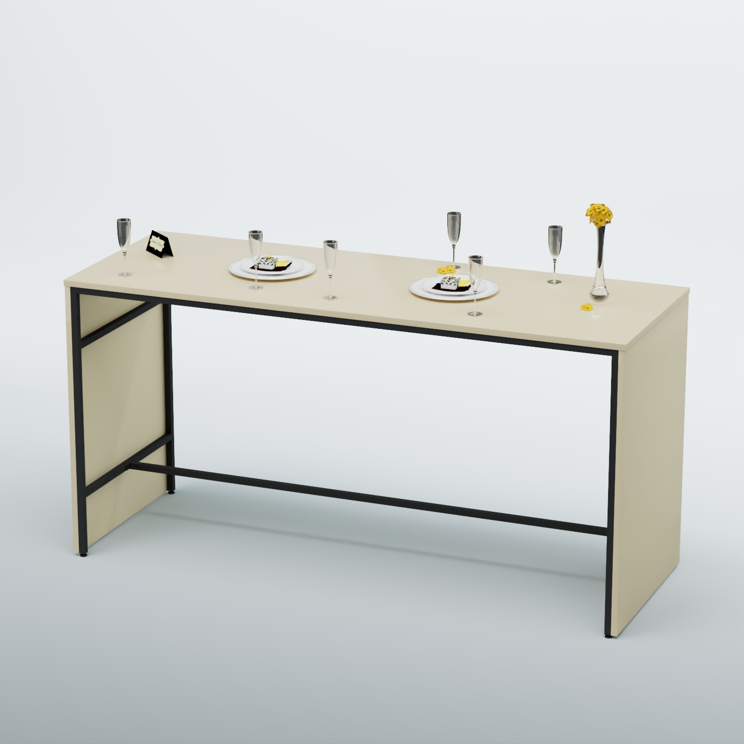 Барный стол "Кофе-брейк" №4 Крем Вайс