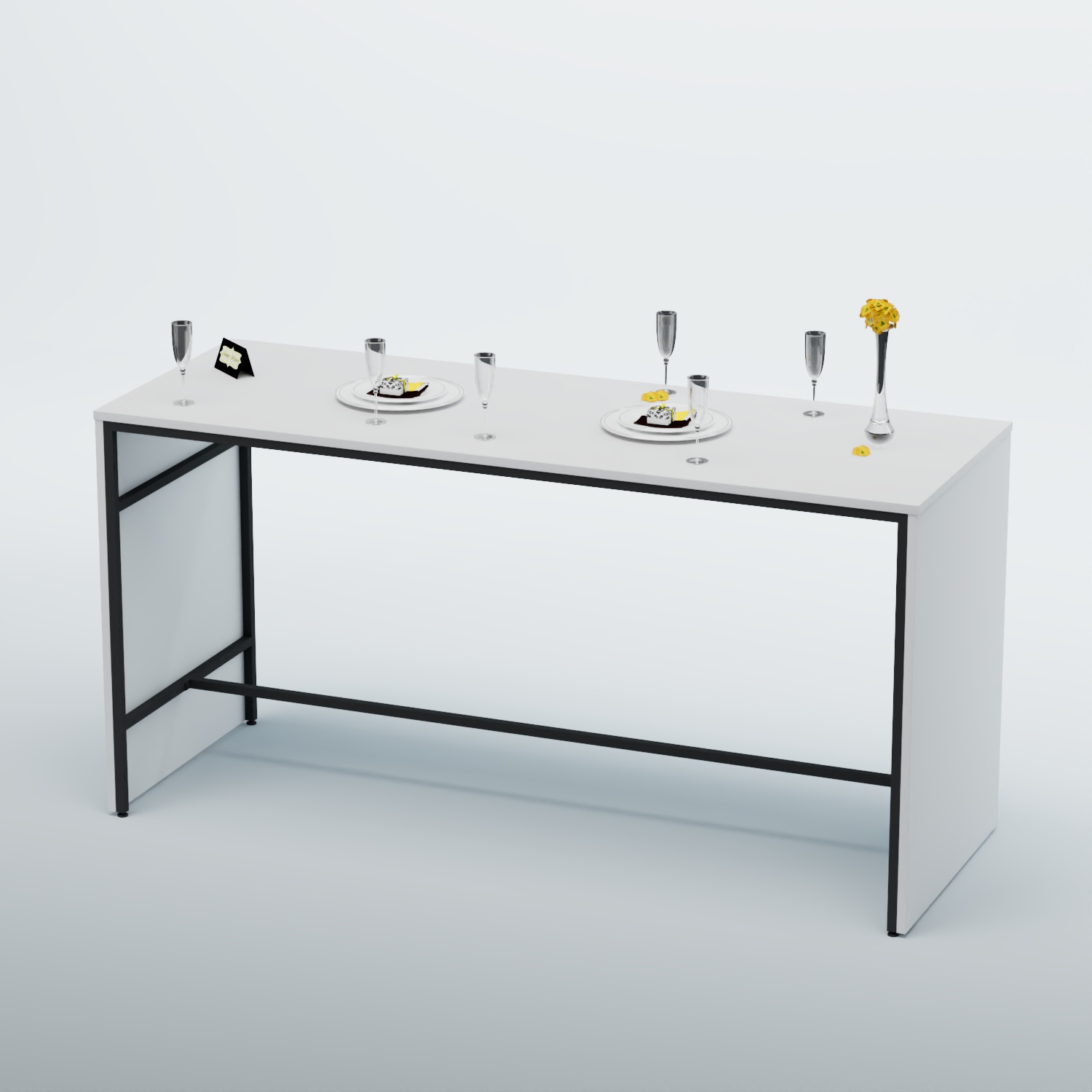 Барный стол "Кофе-брейк" №4 Белый