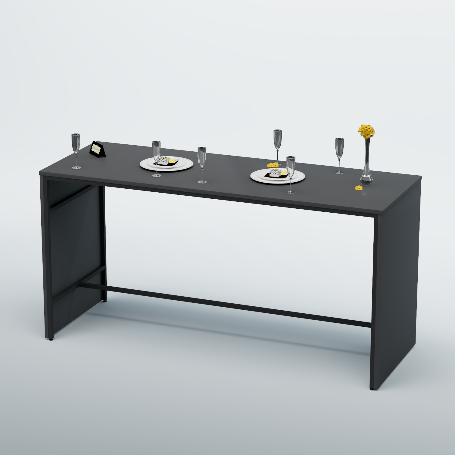 Барный стол "Кофе-брейк" №4 Антрацит