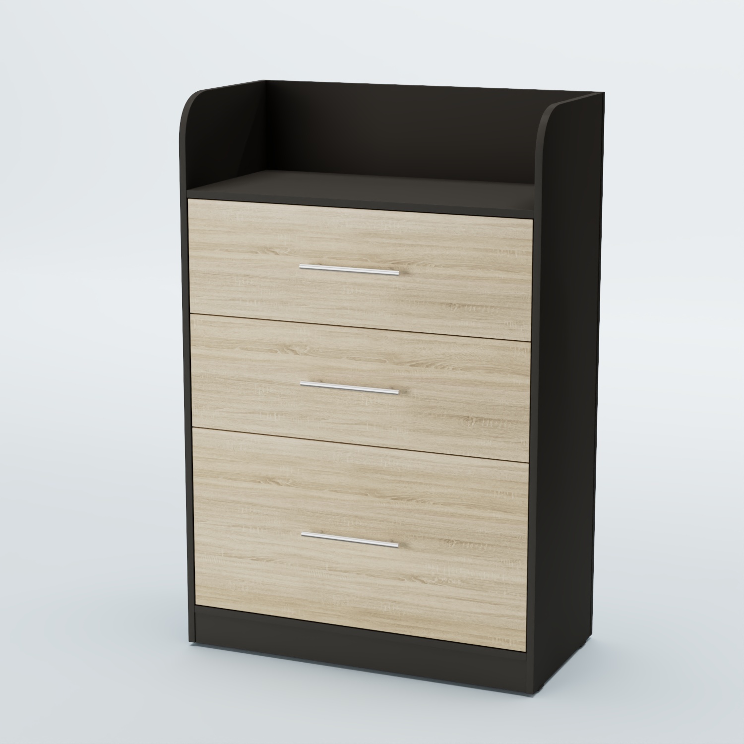 Стойка официанта "Бармен" №2 Черный + Дуб Сонома