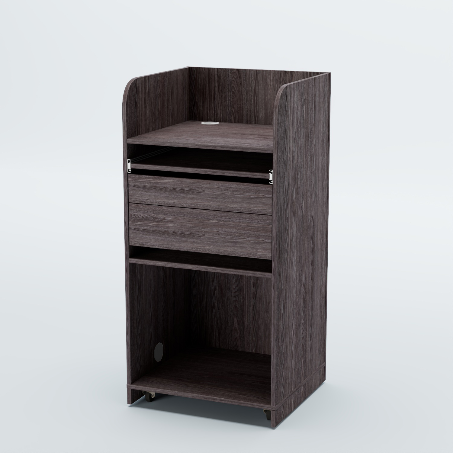 Стойка официанта "Бармен" №3 передвижная Ясень Анкор темный