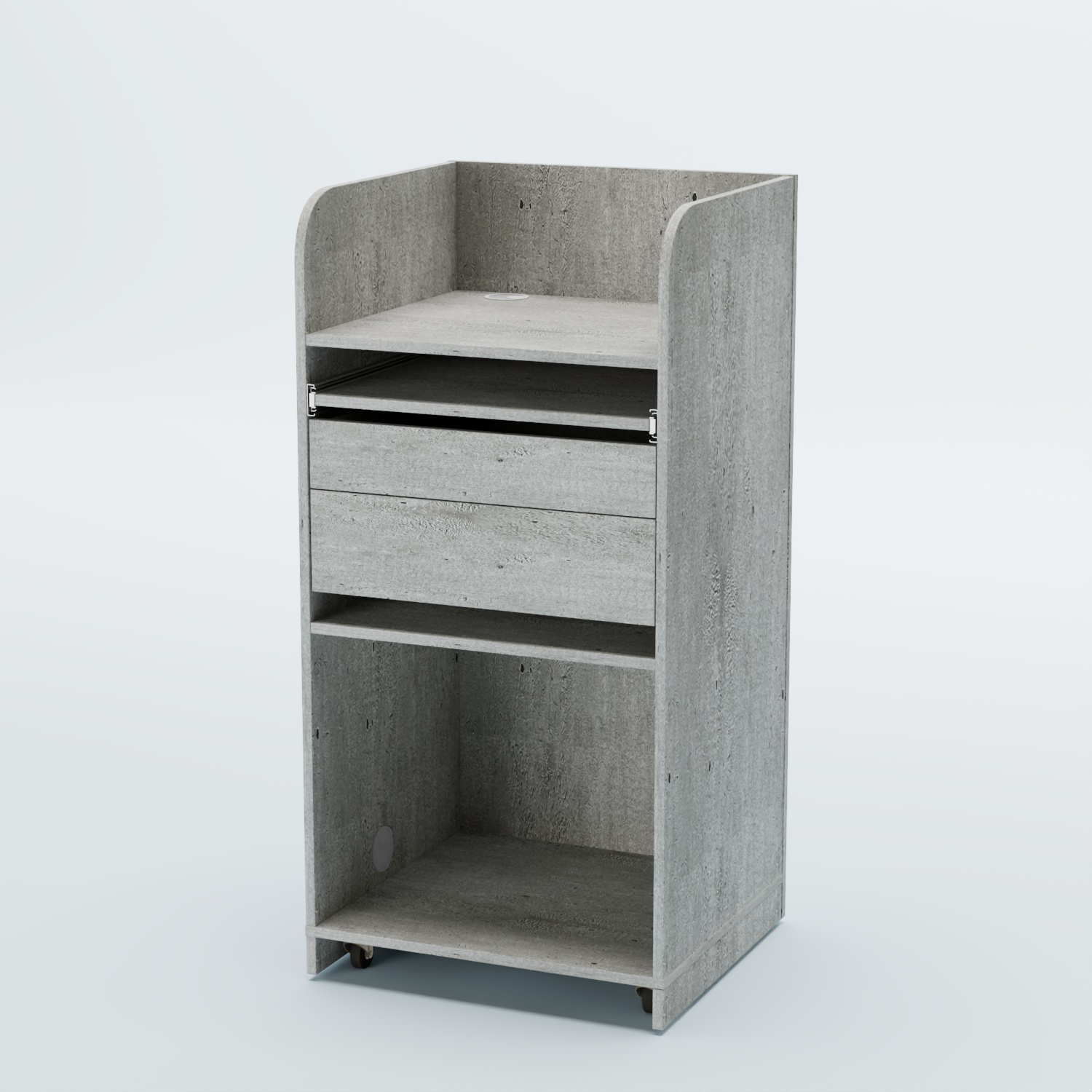 Стойка официанта "Бармен" №3 передвижная Метрополитан Грей