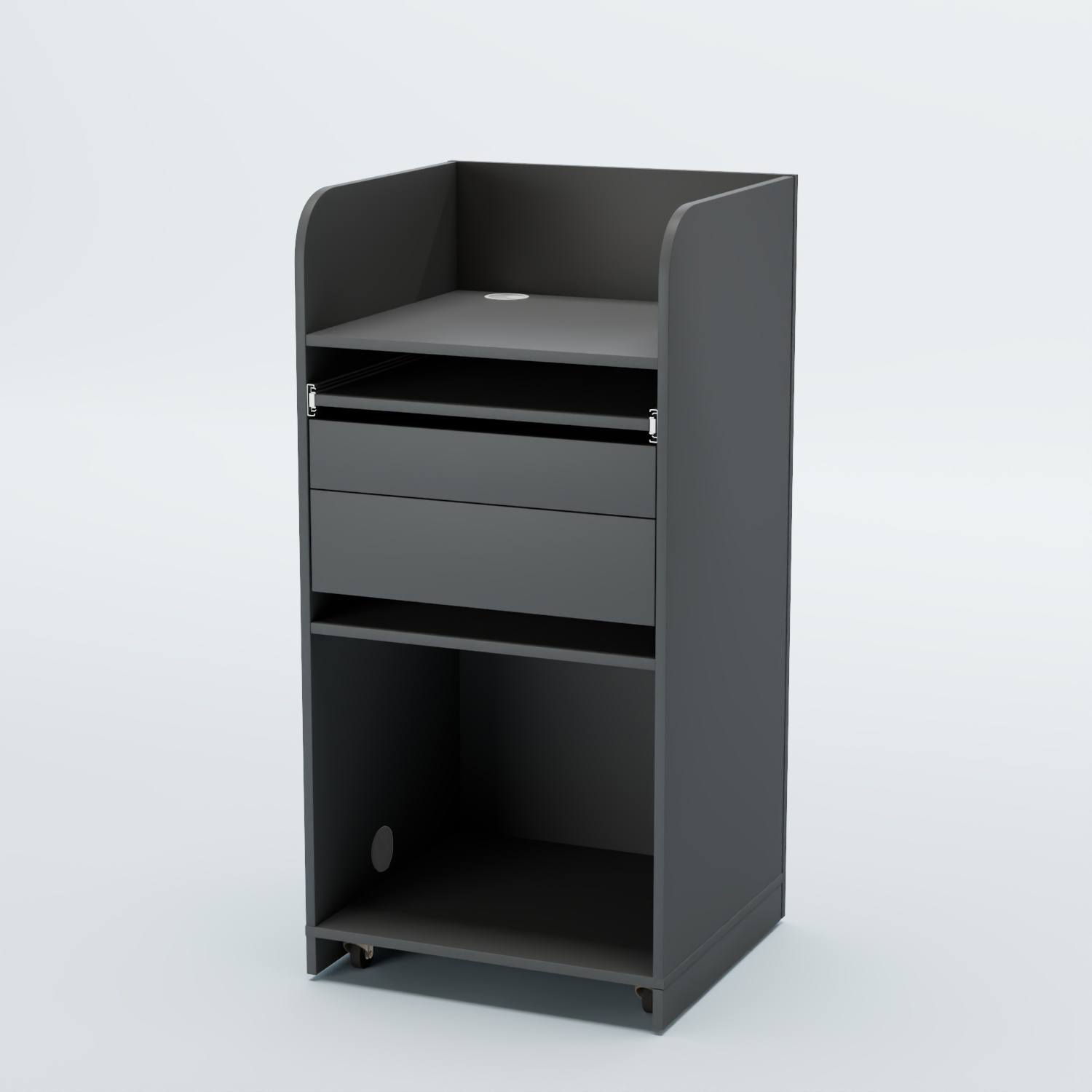 Стойка официанта "Бармен" №3 передвижная Темно-Серый