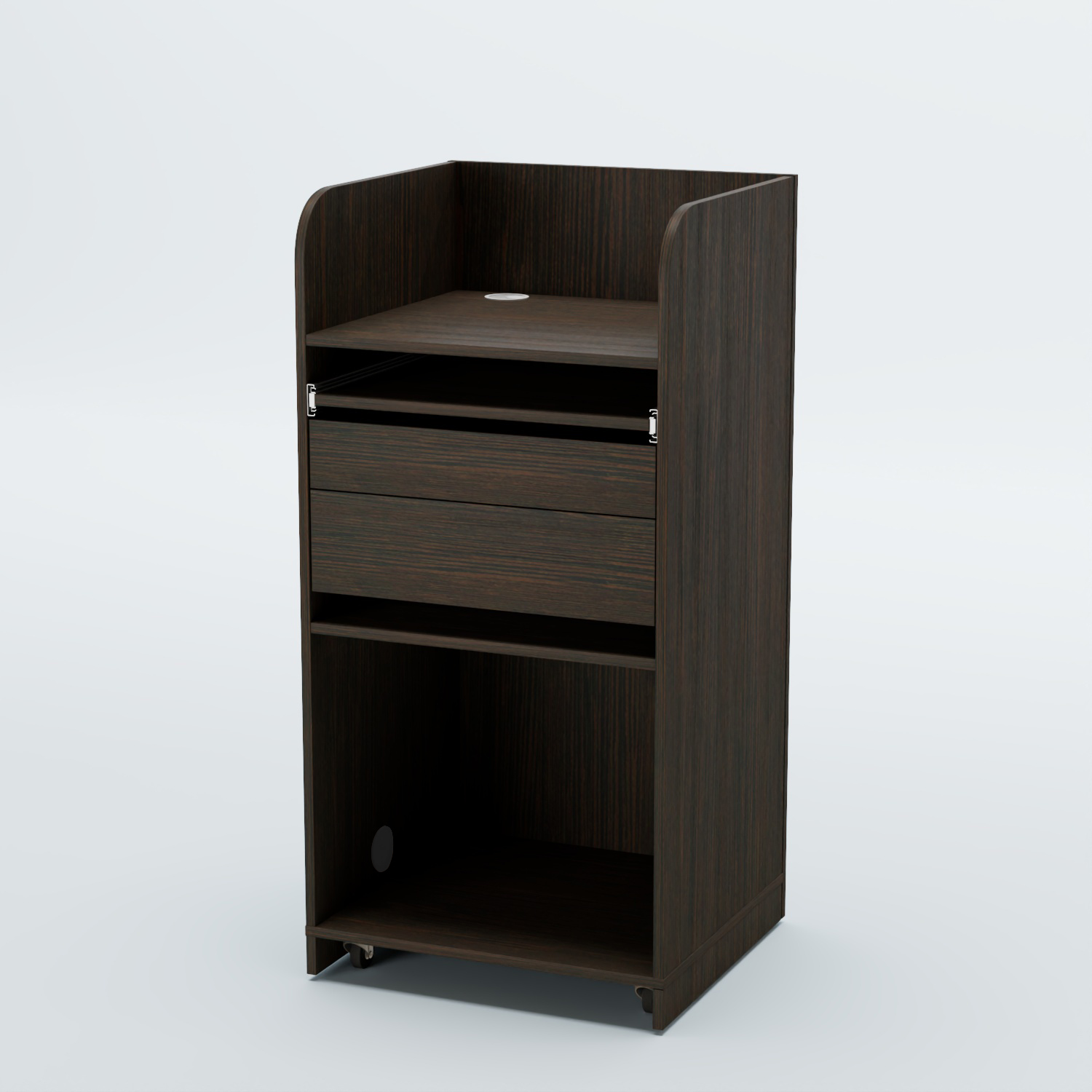 Стойка официанта "Бармен" №3 передвижная Дуб Венге