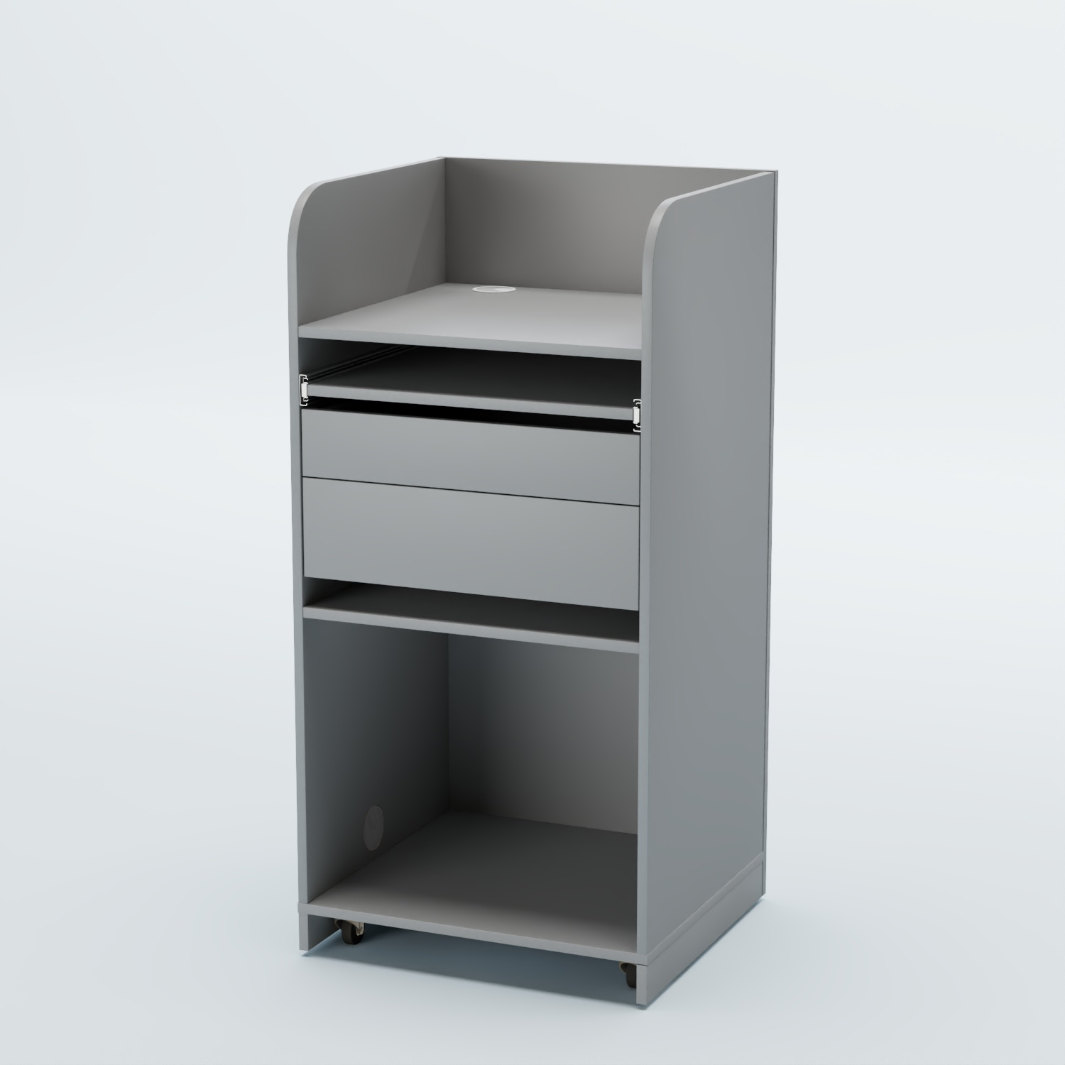 Стойка официанта "Бармен" №3 передвижная Серый