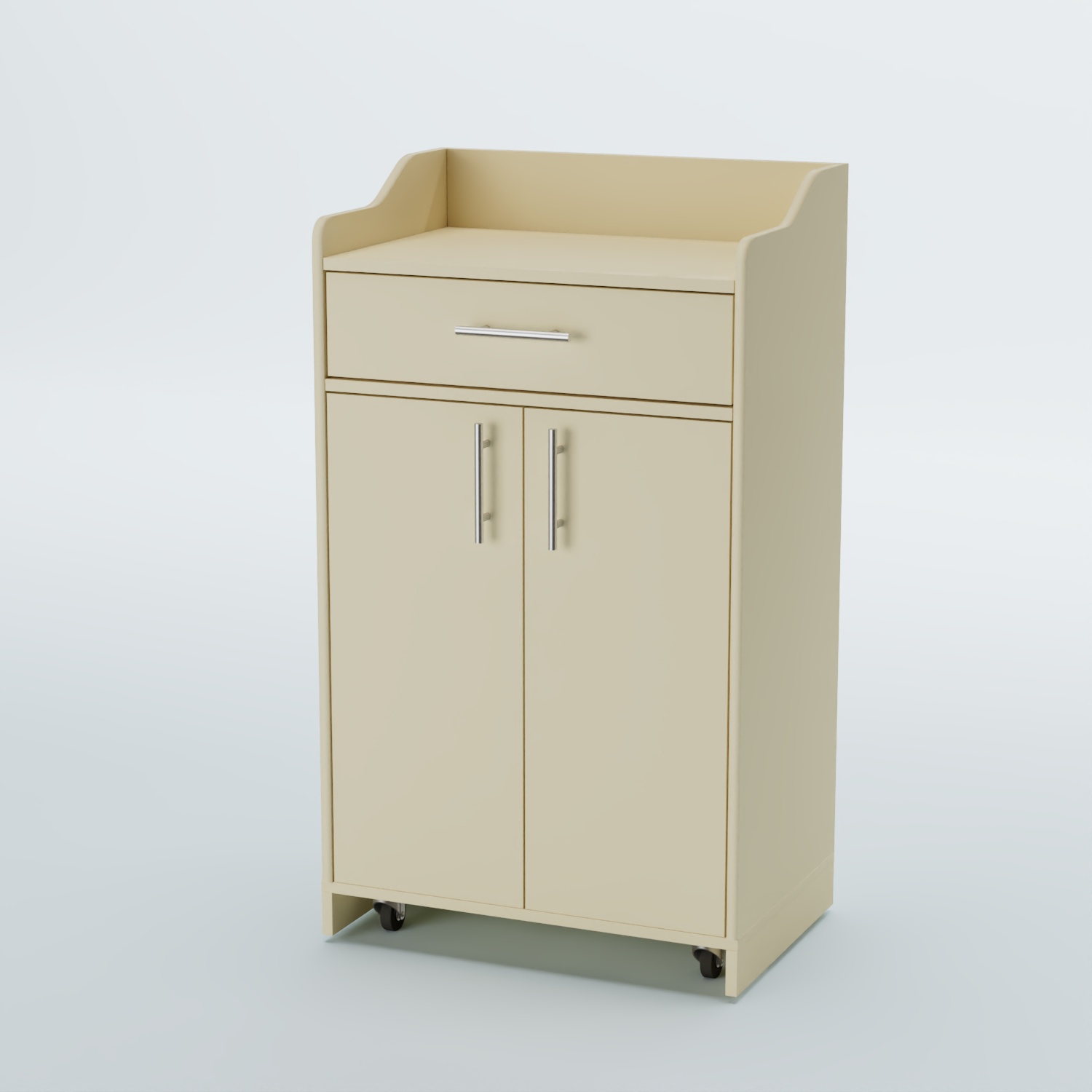 Стойка официанта "Бармен" №5-П передвижная Крем Вайс