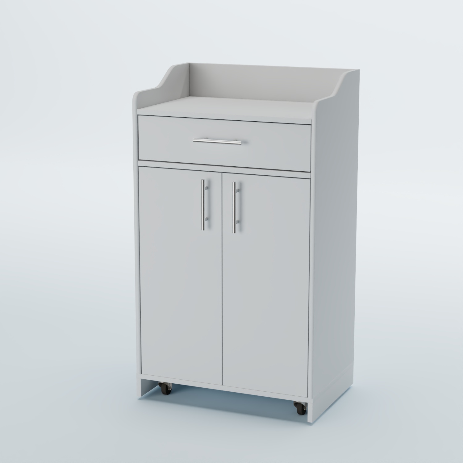 Стойка официанта "Бармен" №5-П передвижная Белый