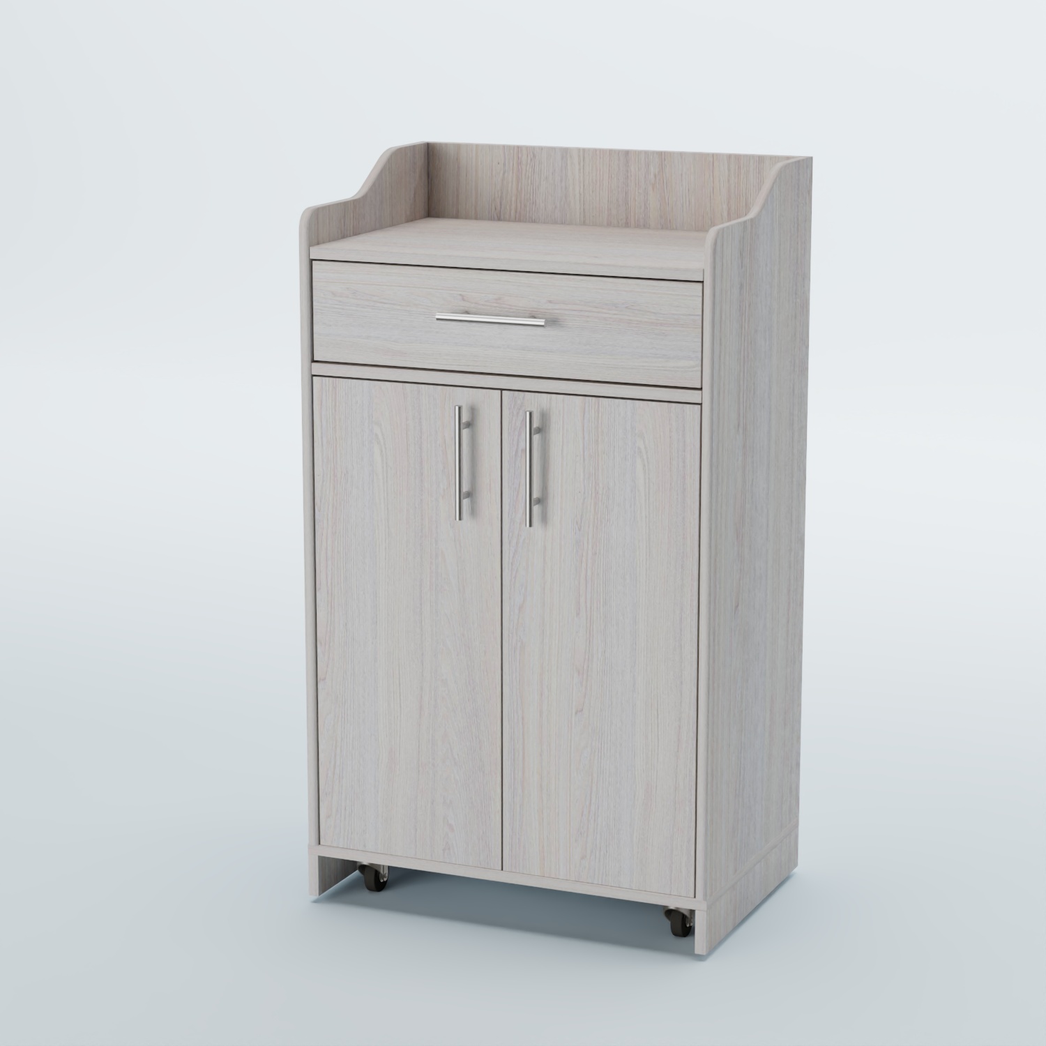 Стойка официанта "Бармен" №5-П передвижная Ясень Анкор светлый