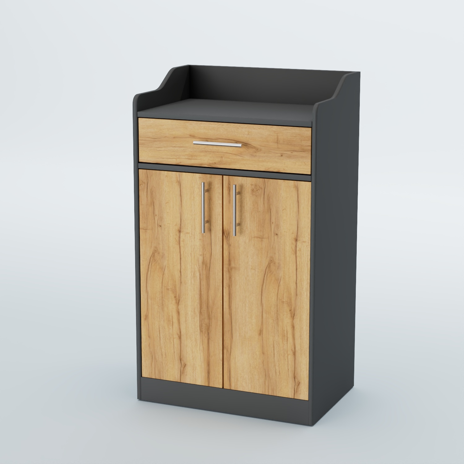 Стойка официанта "Бармен" №5 Темно-Серый  + Дуб Золотистый