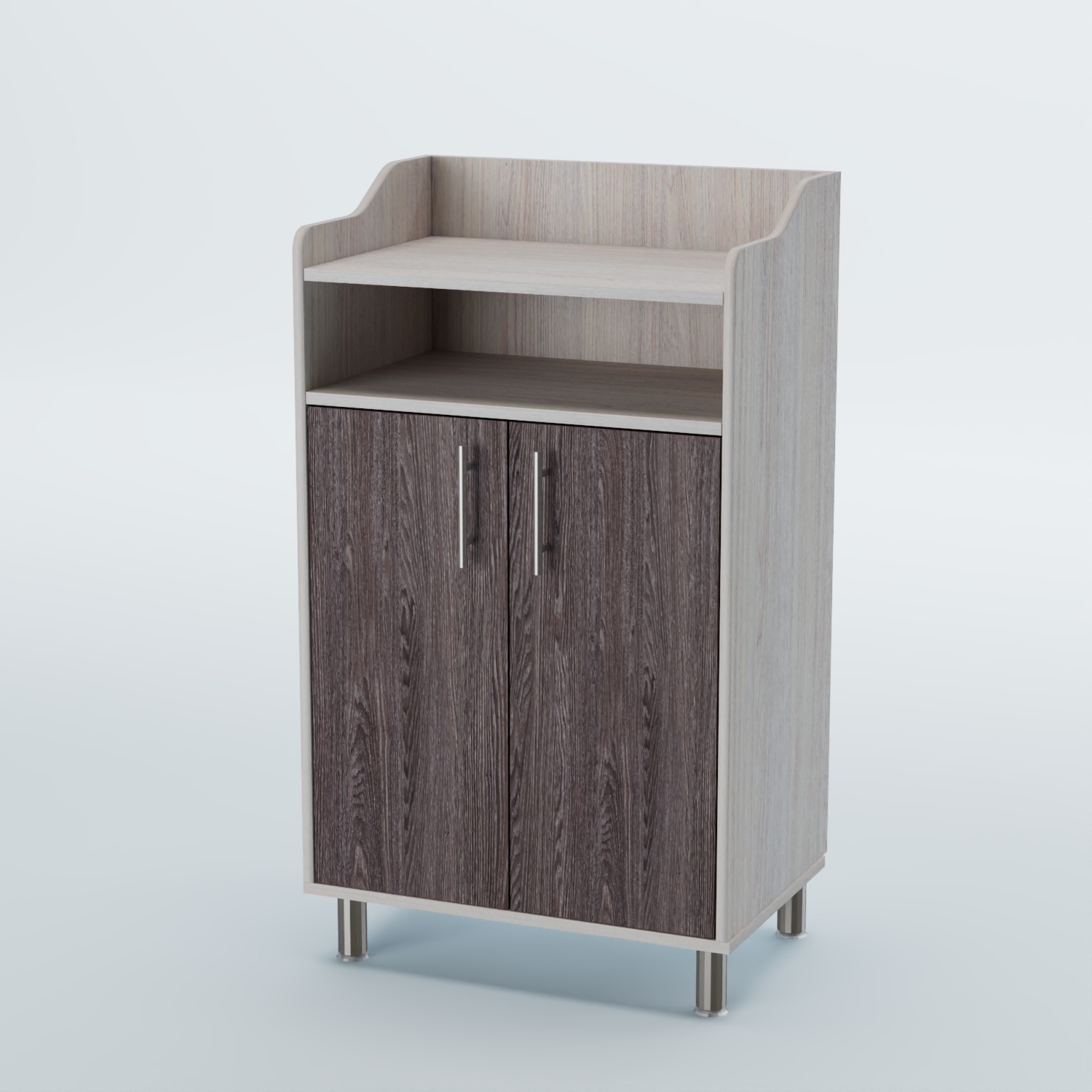 Стойка официанта "Бармен" №4-Н на ножках Ясень Анкор светлый + Ясень Анкор темный