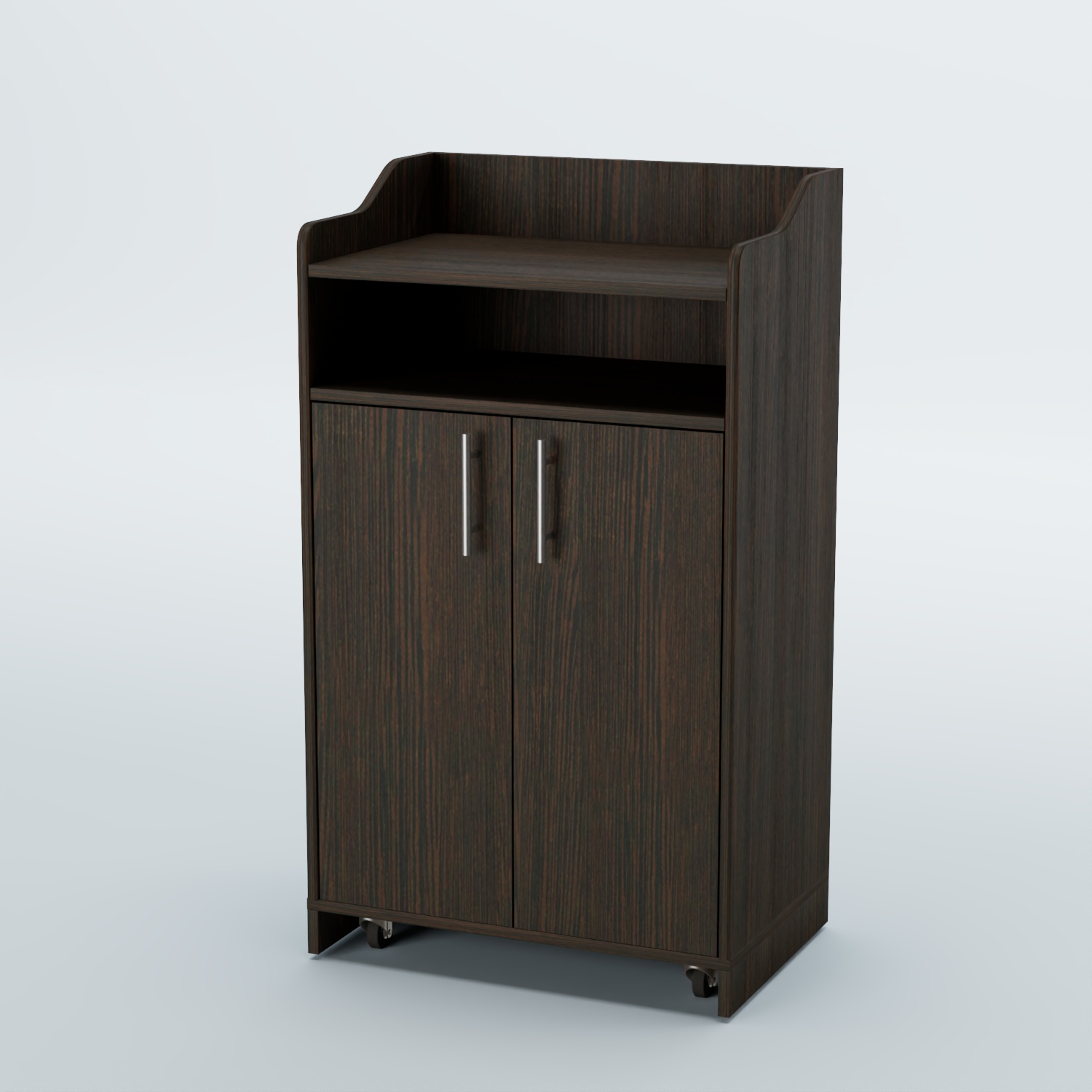 Стойка официанта "Бармен" №4-П передвижная Дуб Венге