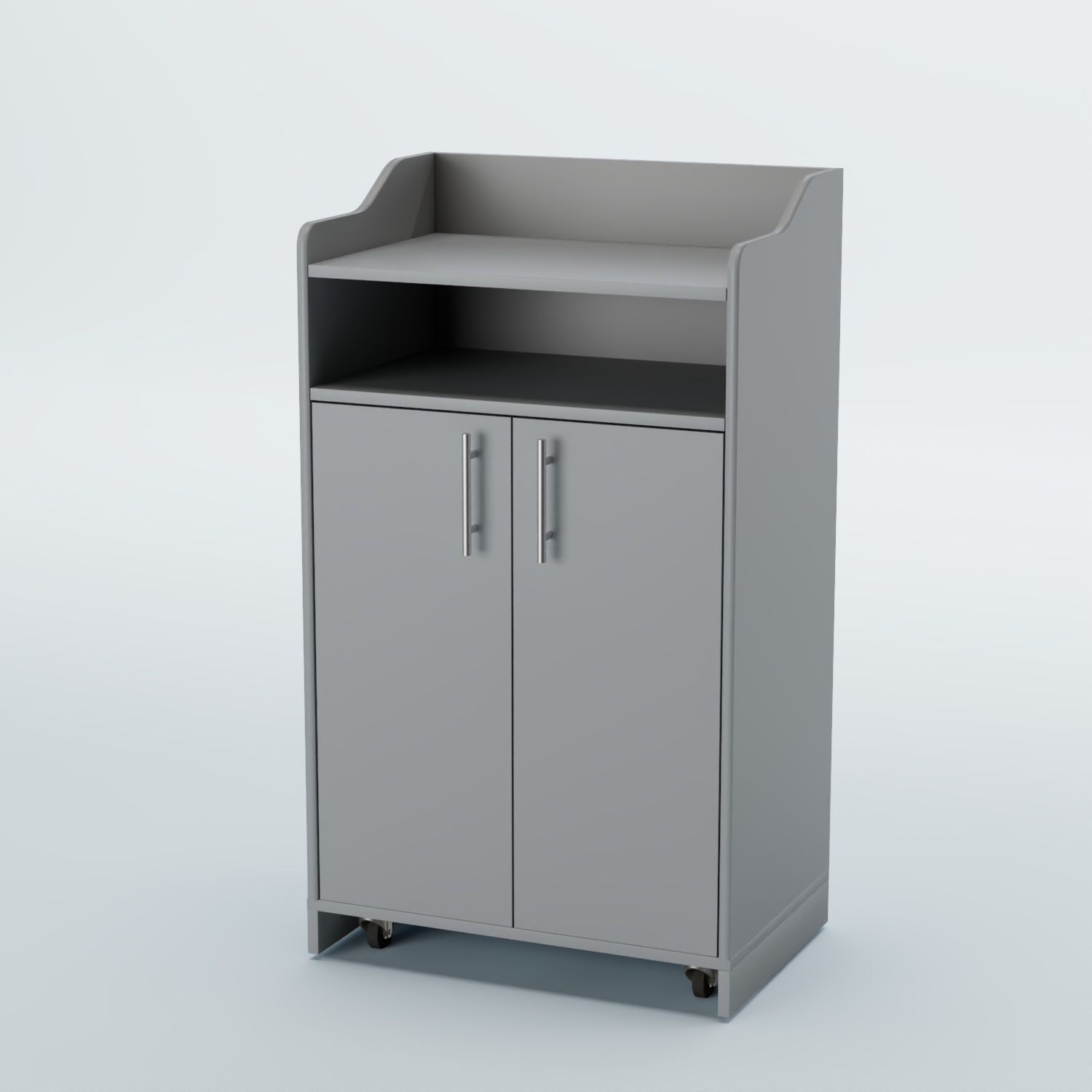 Стойка официанта "Бармен" №4-П передвижная Серый