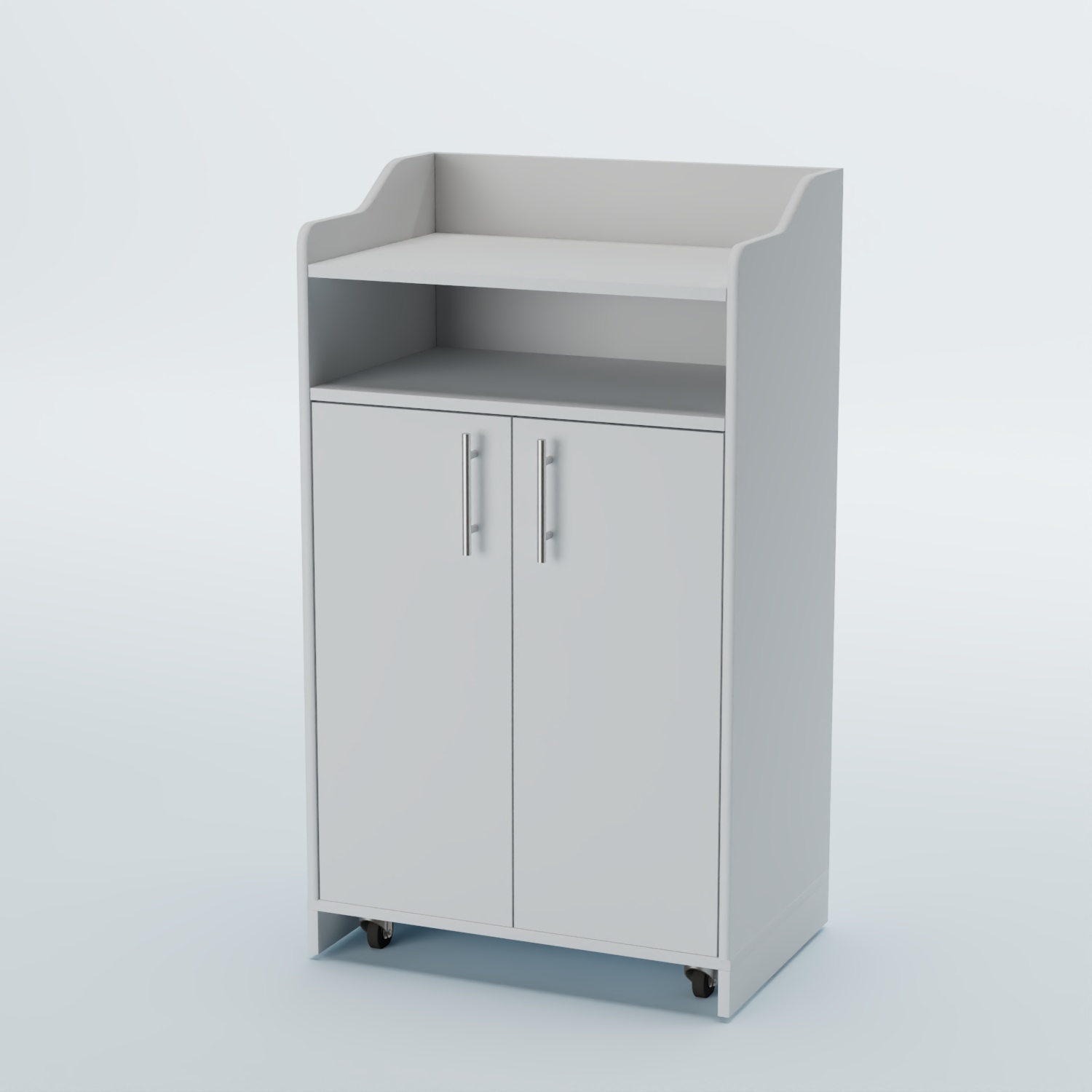 Стойка официанта "Бармен" №4-П передвижная Белый