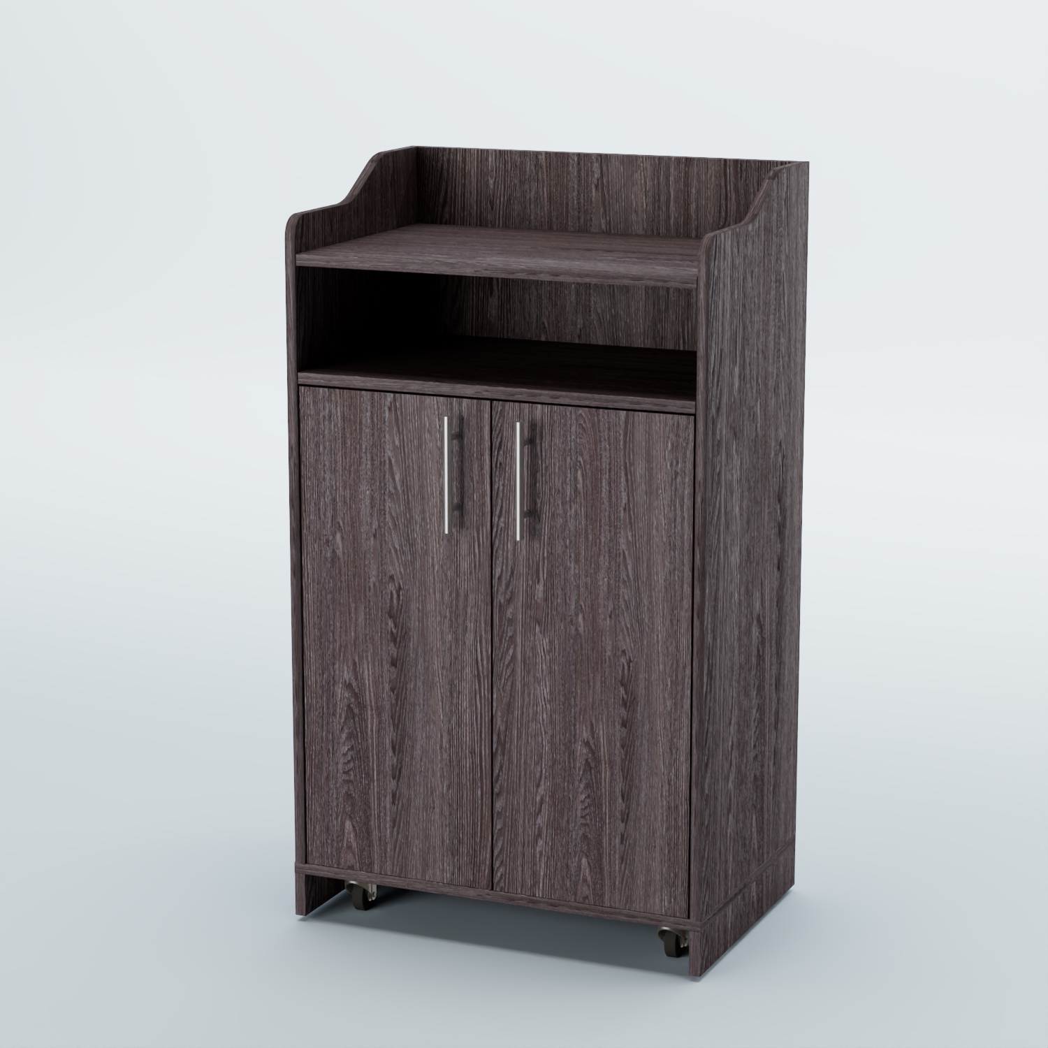 Стойка официанта "Бармен" №4-П передвижная Ясень Анкор темный