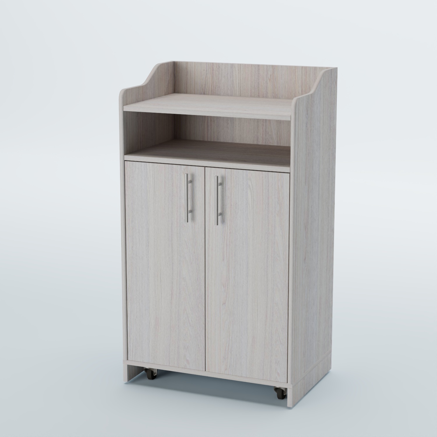 Стойка официанта "Бармен" №4-П передвижная Ясень Анкор светлый