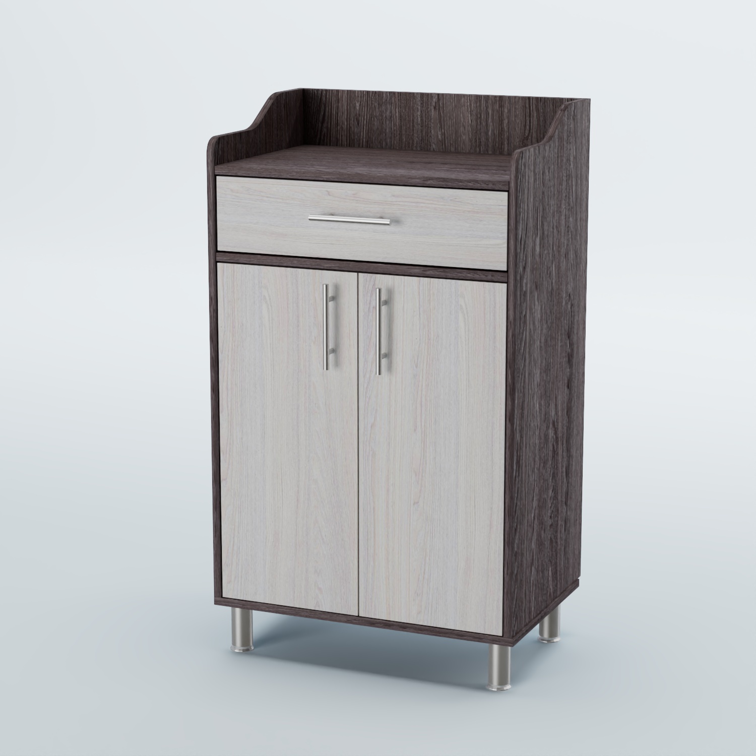 Стойка официанта "Бармен" №5-Н на ножках Ясень Анкор темный + Ясень Анкор светлый