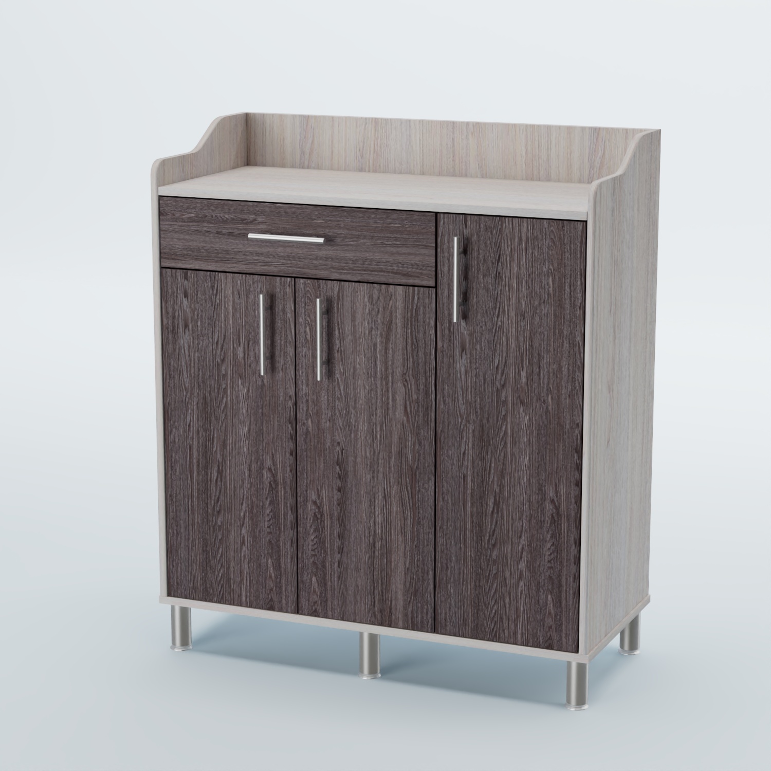 Стойка официанта "Бармен" №7-Н на ножках Ясень Анкор светлый + Ясень Анкор темный