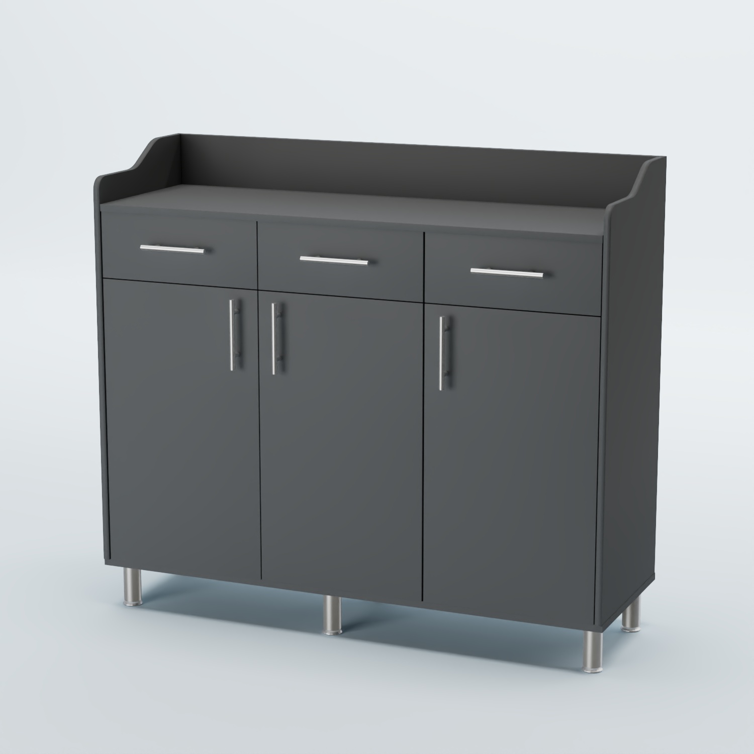 Стойка официанта "Бармен" №8-Н на ножках Темно-Серый