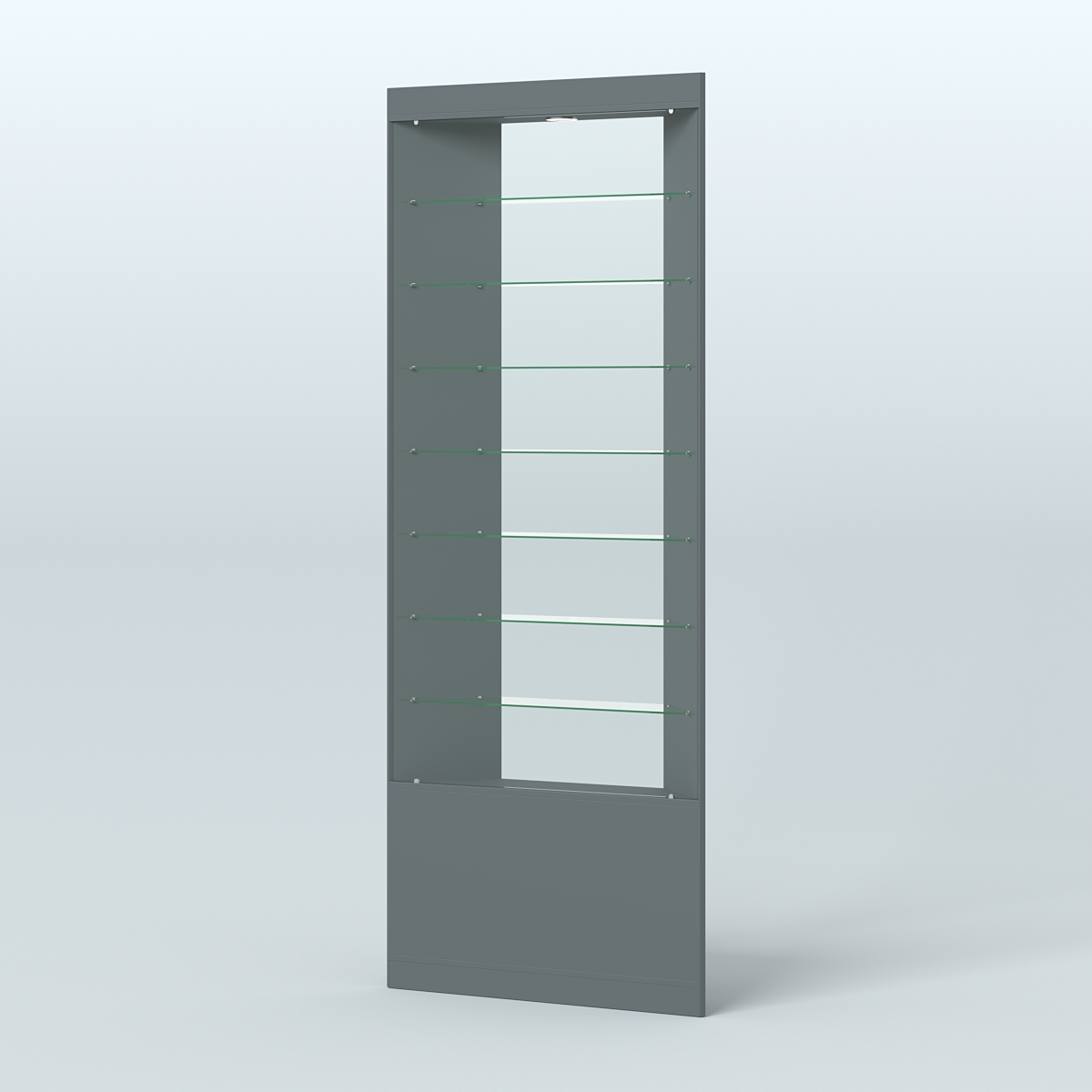 Высокая витрина серии Эконом №305 внешний угол (без дверей) Темно-Серый