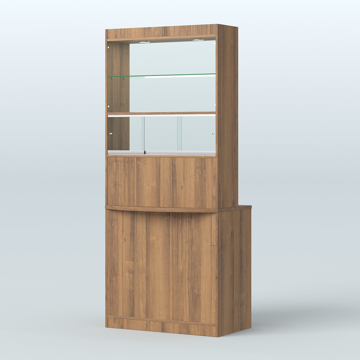 Витрина-прилавок Аптека №3 Орех