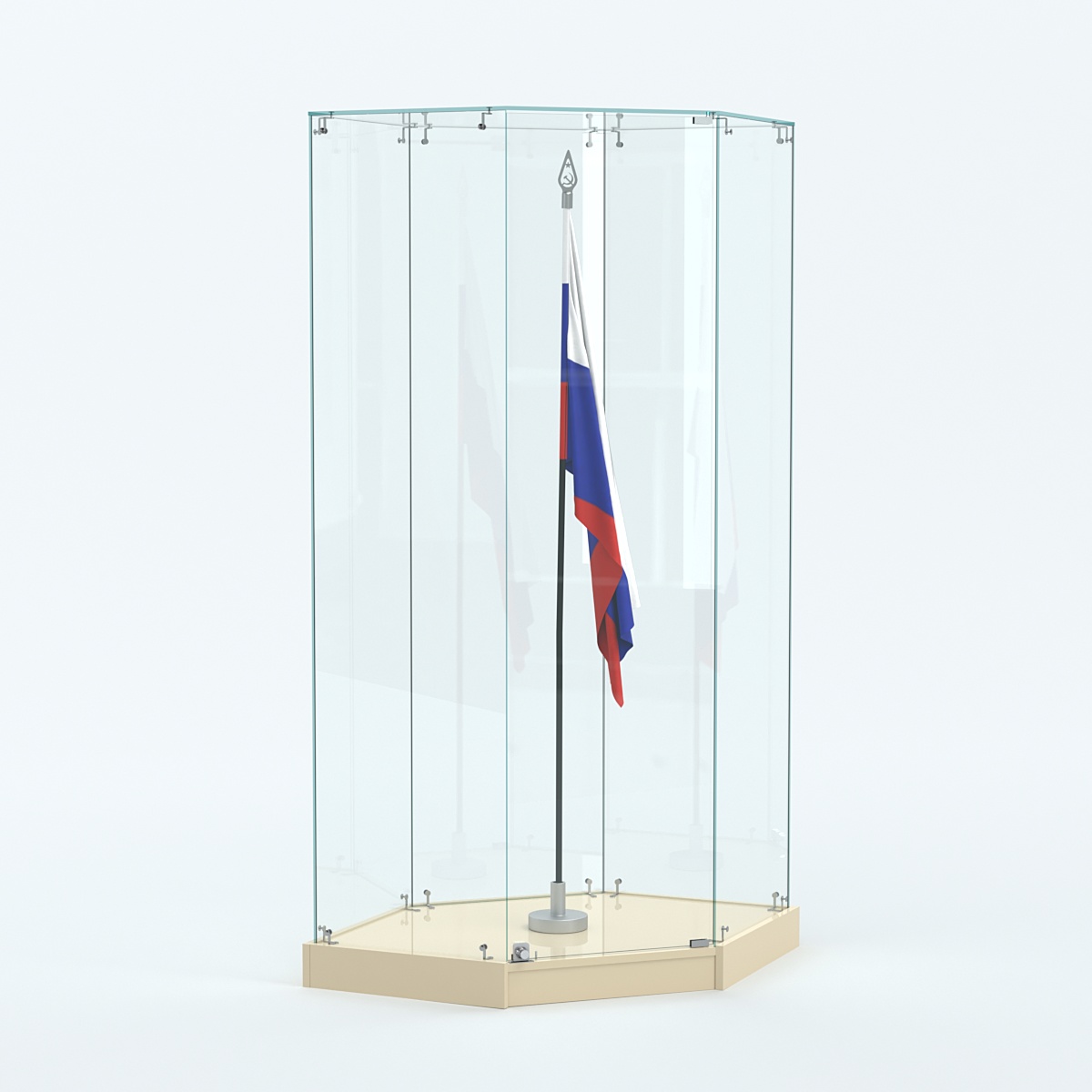 Витрина для знамени №1 Крем Вайс