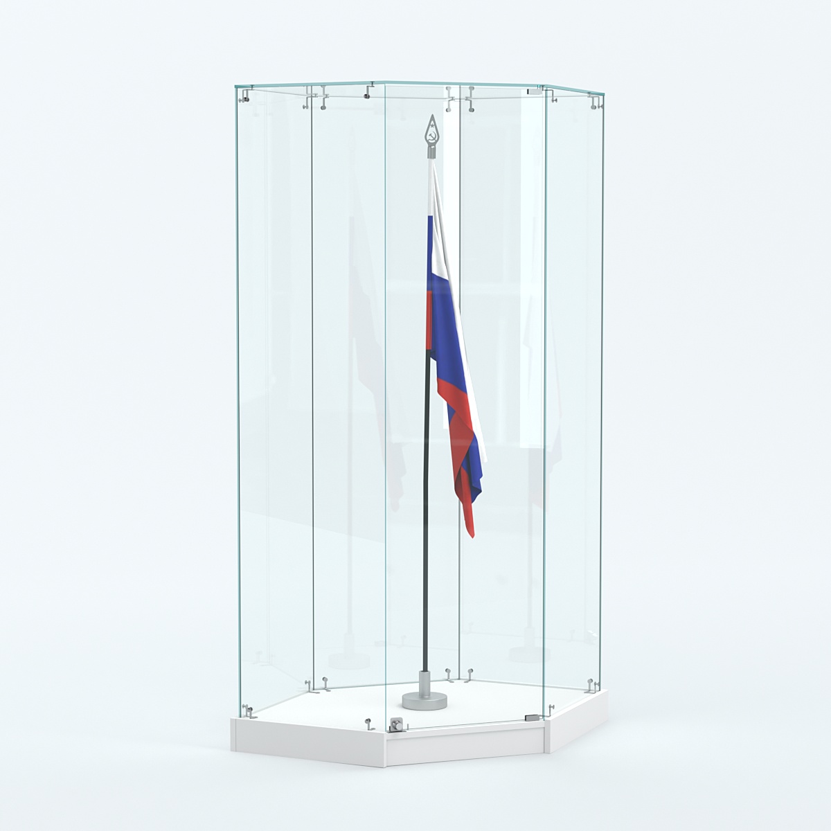 Витрина для знамени №1 Белый