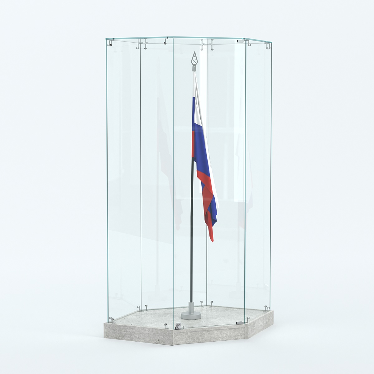Витрина для знамени №1 Метрополитан Грей