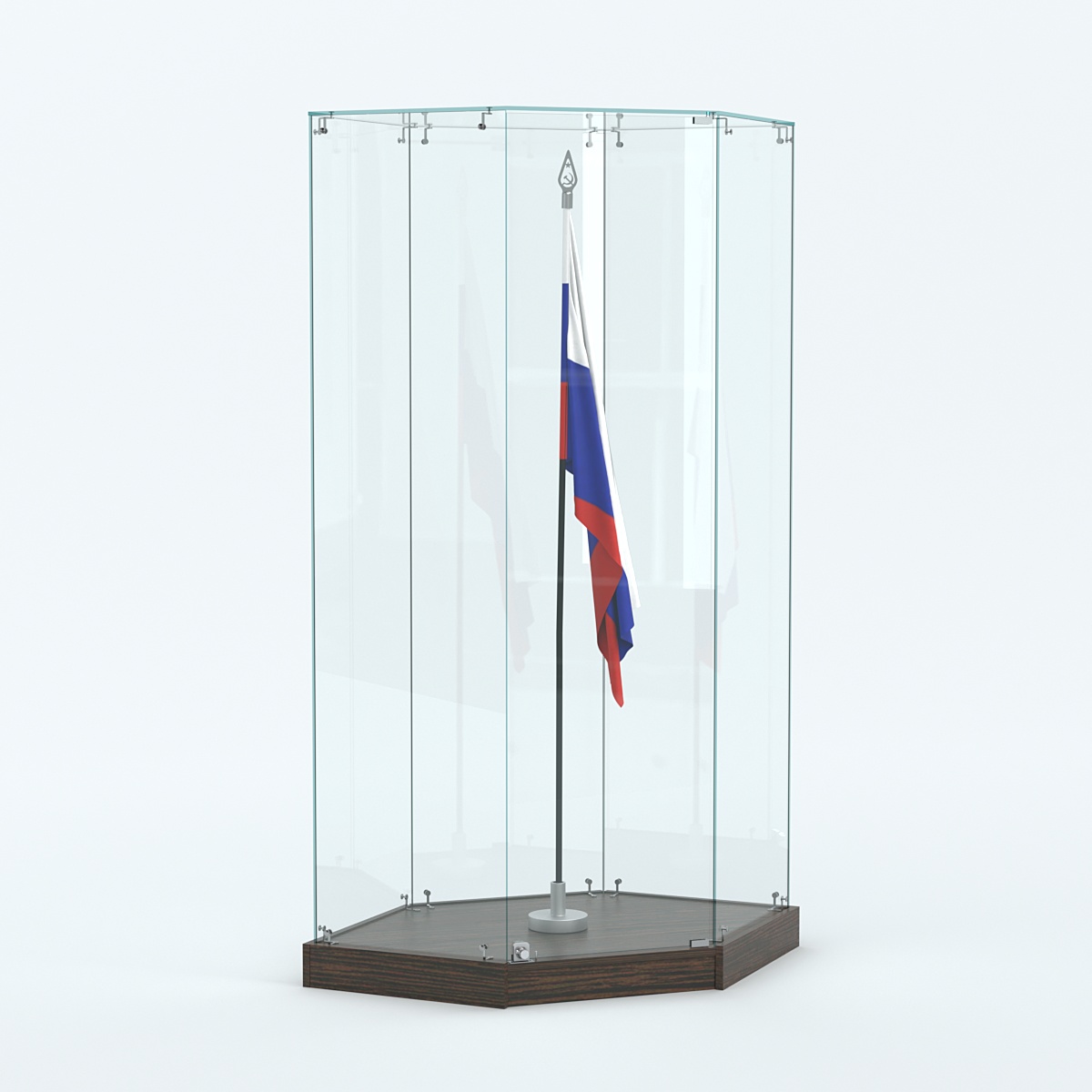 Витрина для знамени №1 Дуб Венге