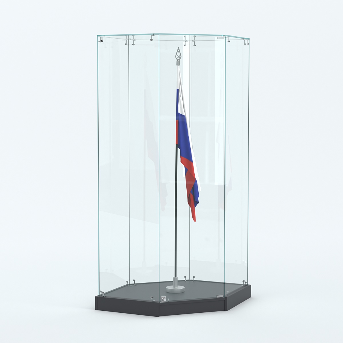Витрина для знамени №1 Антрацит
