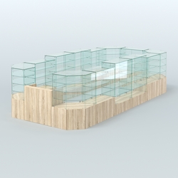 Павильон ИСТРА в центр зала №7а (закрытый) (12, 77 кв.м), Дуб Сонома