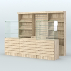 Торговая точка для чая, кофе и выпечки №13, Дуб сонома