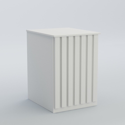 Ресепшен - стол узкий серии ПРИЛИВ №9, Белый