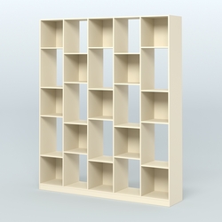 Стеллаж из ДСП серии ЛОФТ №13-1, Крем Вайс